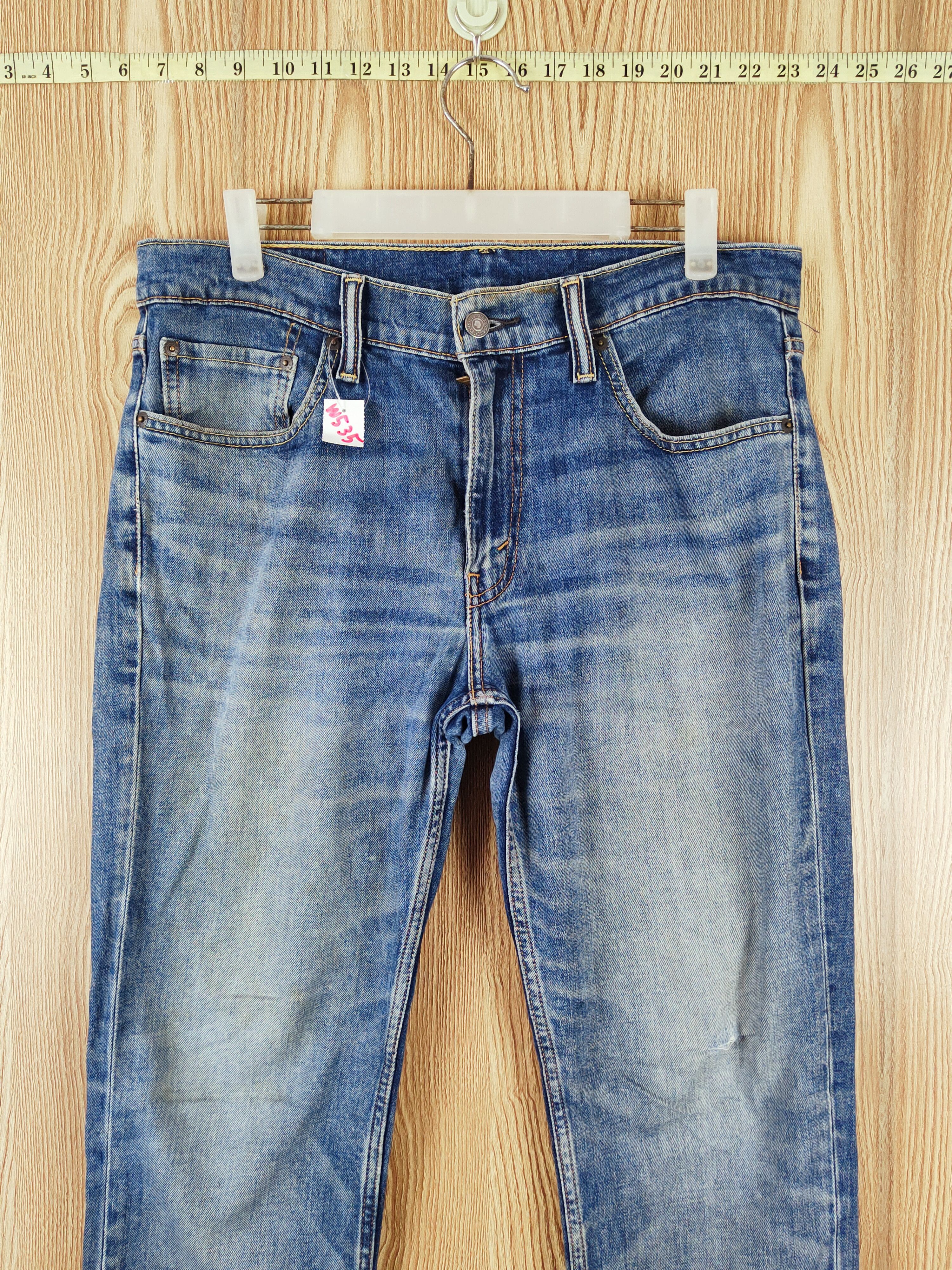 Levi's Levi's vintage Blue Distressed Ripped Jeans #W535 Size US 34 / EU 50 - 2 Thumbnail
