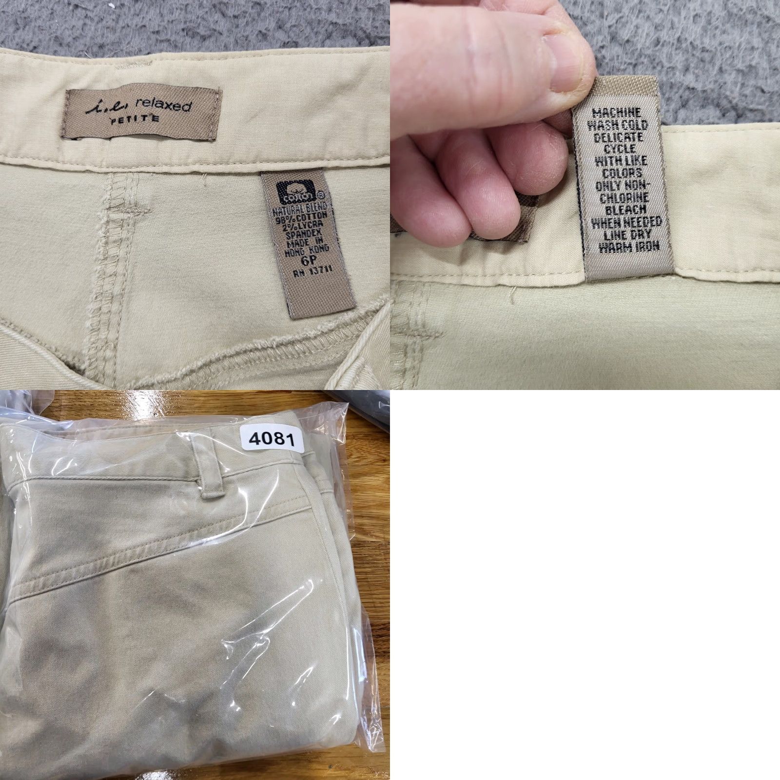 Vintage VINTAGE L O L Cargo Pants Women's 6P Khaki Twill Y2k Retro Utility Cargo Tan Pants Women Slim Straight 90s Bohemian College Summer Spring Fall Size 28" / US 6 / IT 42 - 9 Thumbnail