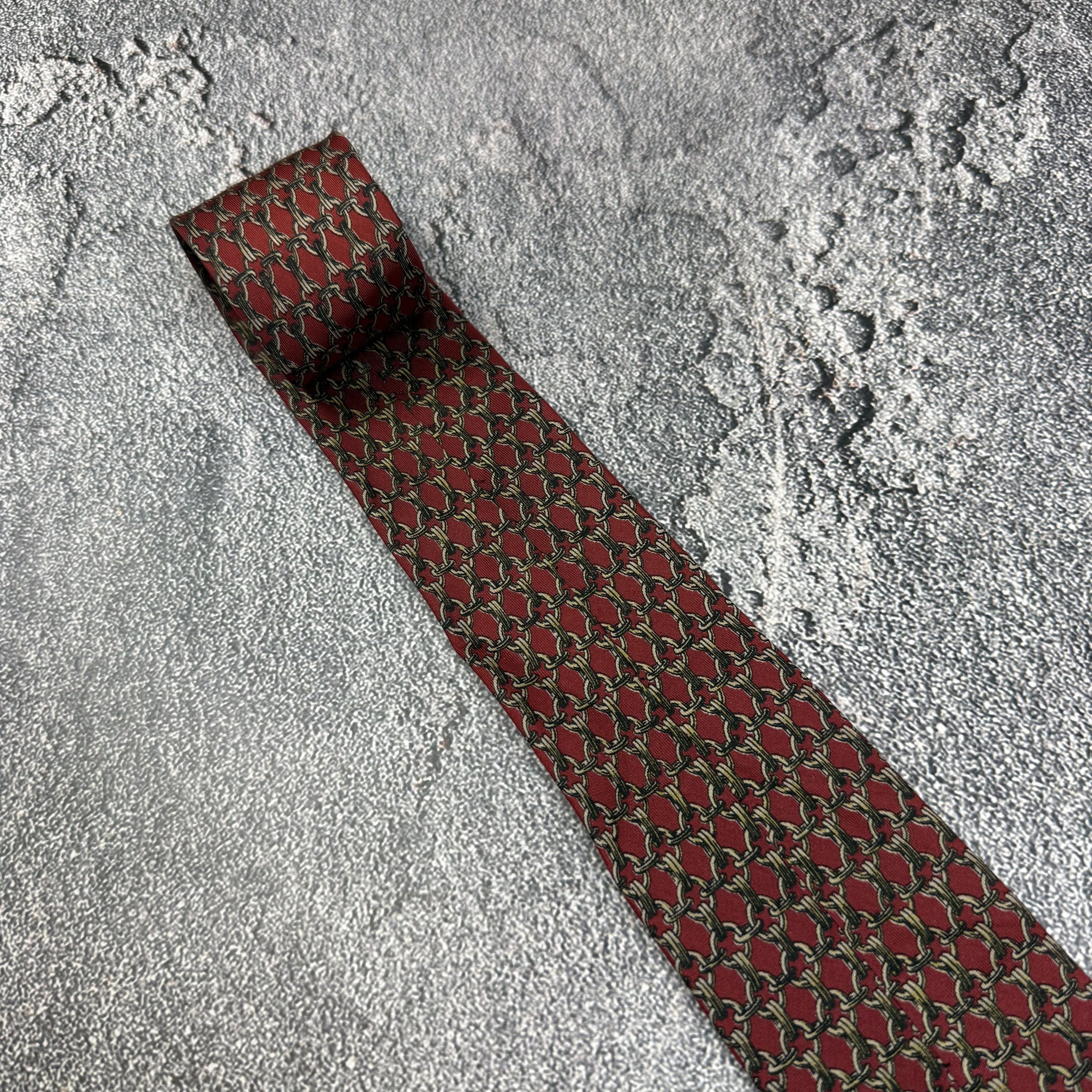 Hermes Hermes Silk Tie Very Vintage 59 EA Size ONE SIZE - 3 Thumbnail