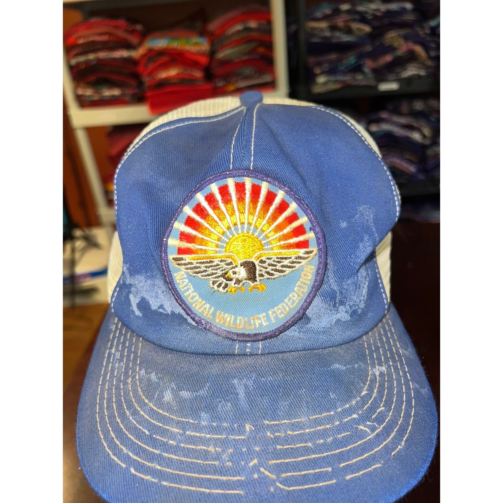 Vintage Vintage National Wildlife Hat Federation Bald Eagle Snapback Size ONE SIZE - 2 Thumbnail