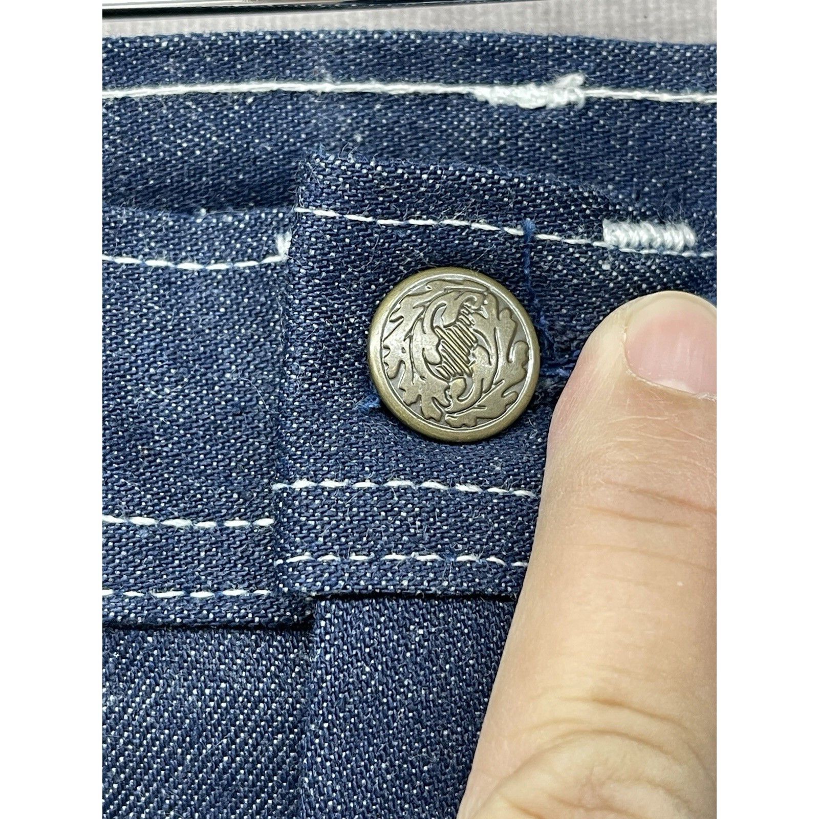 Stan Ray VTG CUSTOM STAN RAY CARPENTER PAINTER OG RAW BLUE DENIM JEAN Size US 44 / EU 60 - 3 Thumbnail