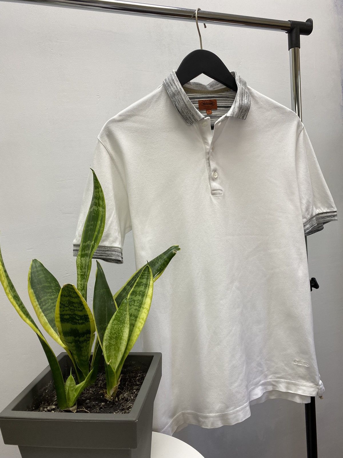 Missoni Vintage Missoni Polo T Shirt Men’s M White Styled Luxury Size US M / EU 48-50 / 2 - 3 Thumbnail