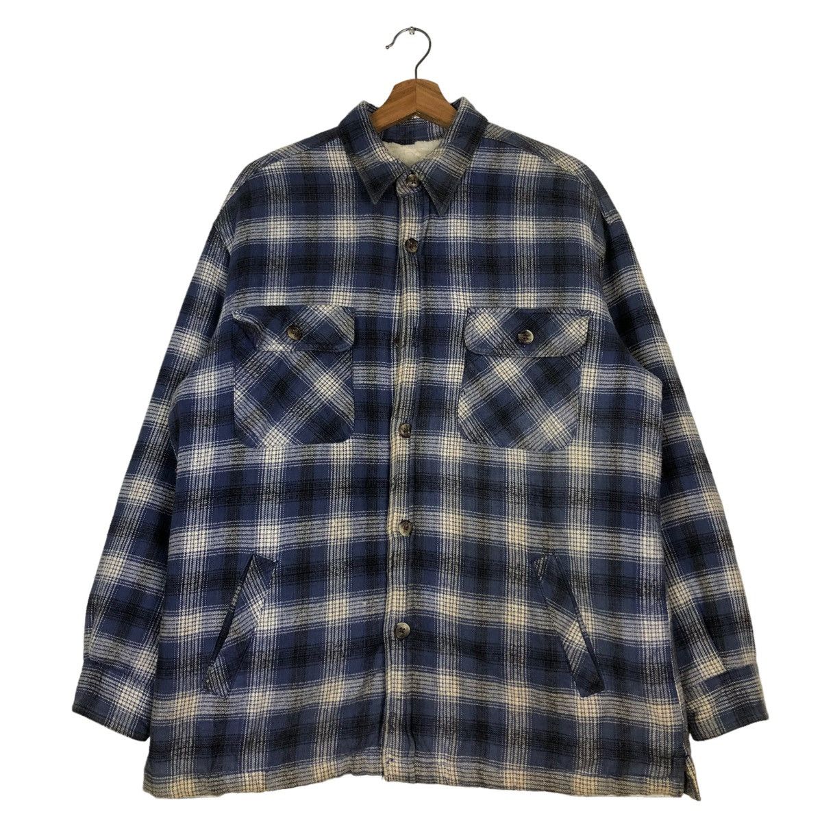Flannel 🔥VINTAGE WOOL FLANNEL JACKET TARTAN DESIGN RALPH ETON Size US M / EU 48-50 / 2 - 1 Thumbnail