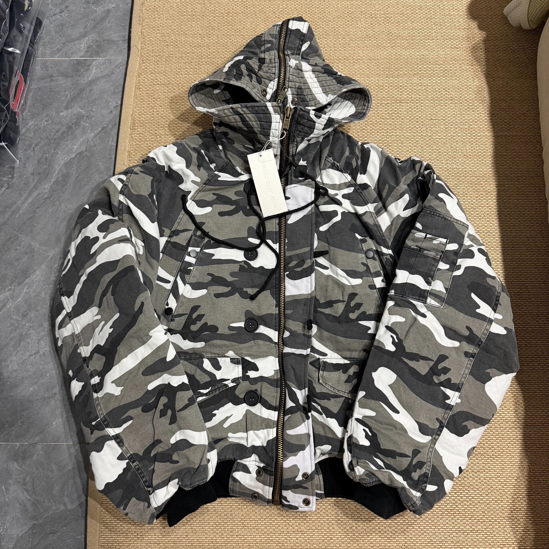 GRAILZ Camo Oversized Down Jacket Size US S / EU 44-46 / 1 - 1 Thumbnail