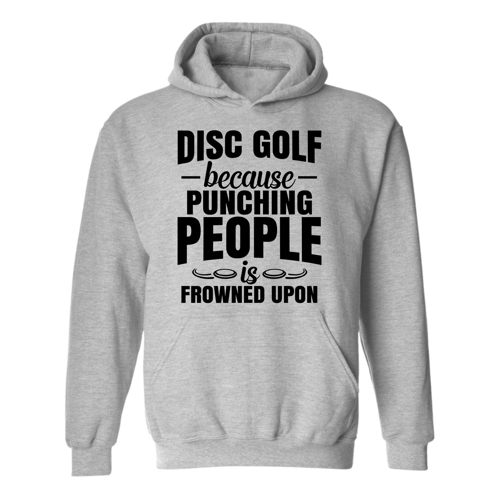 Gildan Disc Golf Hoodie Punching People Frowned Upon Sweatshirt Size US L / EU 52-54 / 3 - 4 Thumbnail