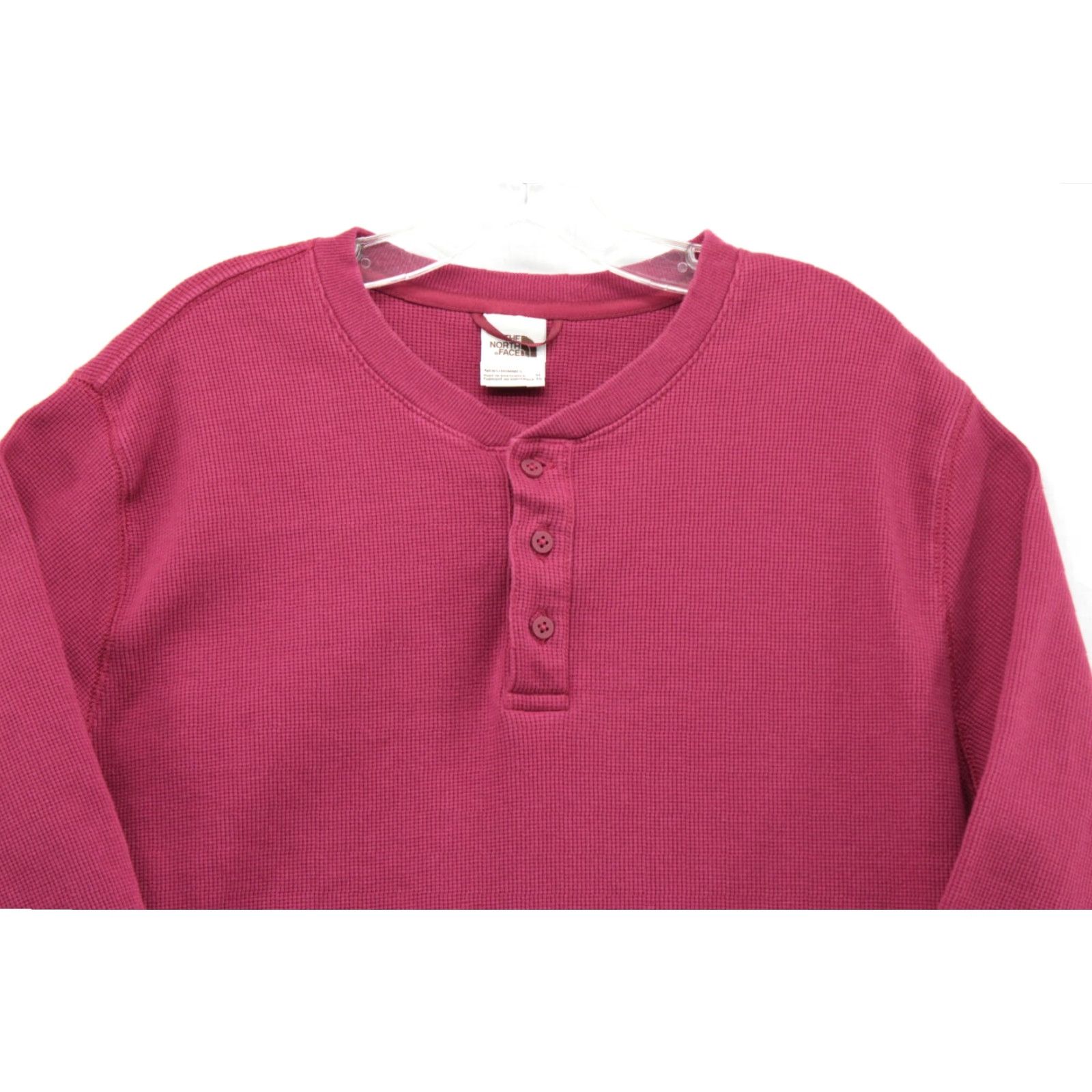 The North Face The North Face Henley Thermal Shirt Men XL Red Long Sleeve Waffle Knit Knit Cotton Blend Thermal Shirt, Regular Fit, Pre-Owned-Excellent Condition Size US XL / EU 56 / 4 - 4 Thumbnail