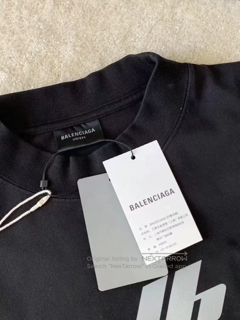 Balenciaga Balenciaga Reflective Letter Short Sleeve T-Shirt Size US M / EU 48-50 / 2 - 5 Thumbnail