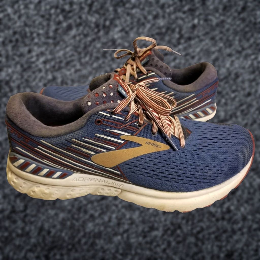 Brooks WOMENS Brooks Adrenaline GTS 19 Sneaker - Star Spangled Blue Red Gold - Size US 10 - Athletic Shoes - Womens Size US 10 / IT 40 - 1 Thumbnail