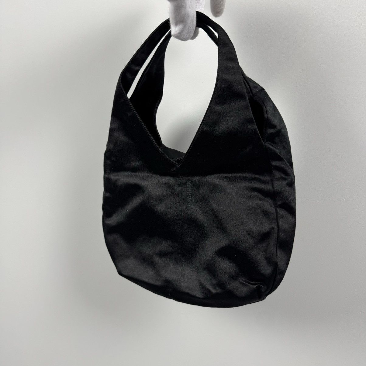 Jil Sander Rare Jil Sander Black Satin Hand Bag Clutch Shoulder Bag Size ONE SIZE - 2 Thumbnail