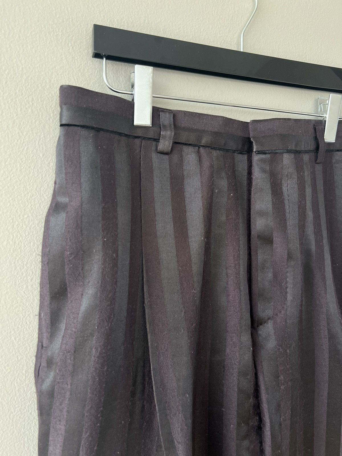 Haider Ackermann AW15 Striped Cuffed Wool Trousers Size US 36 / EU 52 - 2 Thumbnail