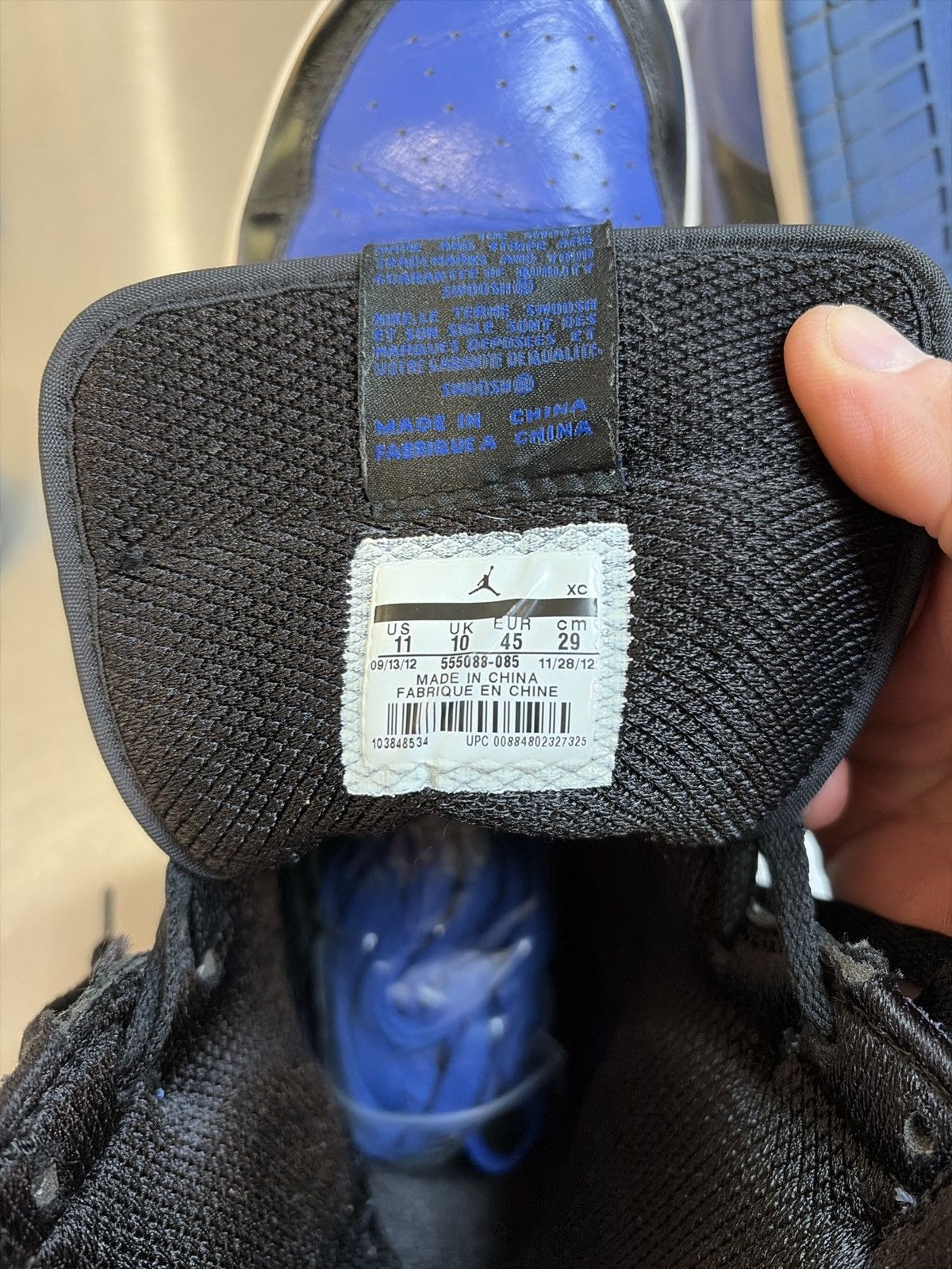 Jordan Brand Jordan 1 Royal Blue 2012 Size US 10.5 / EU 43-44 - 3 Thumbnail