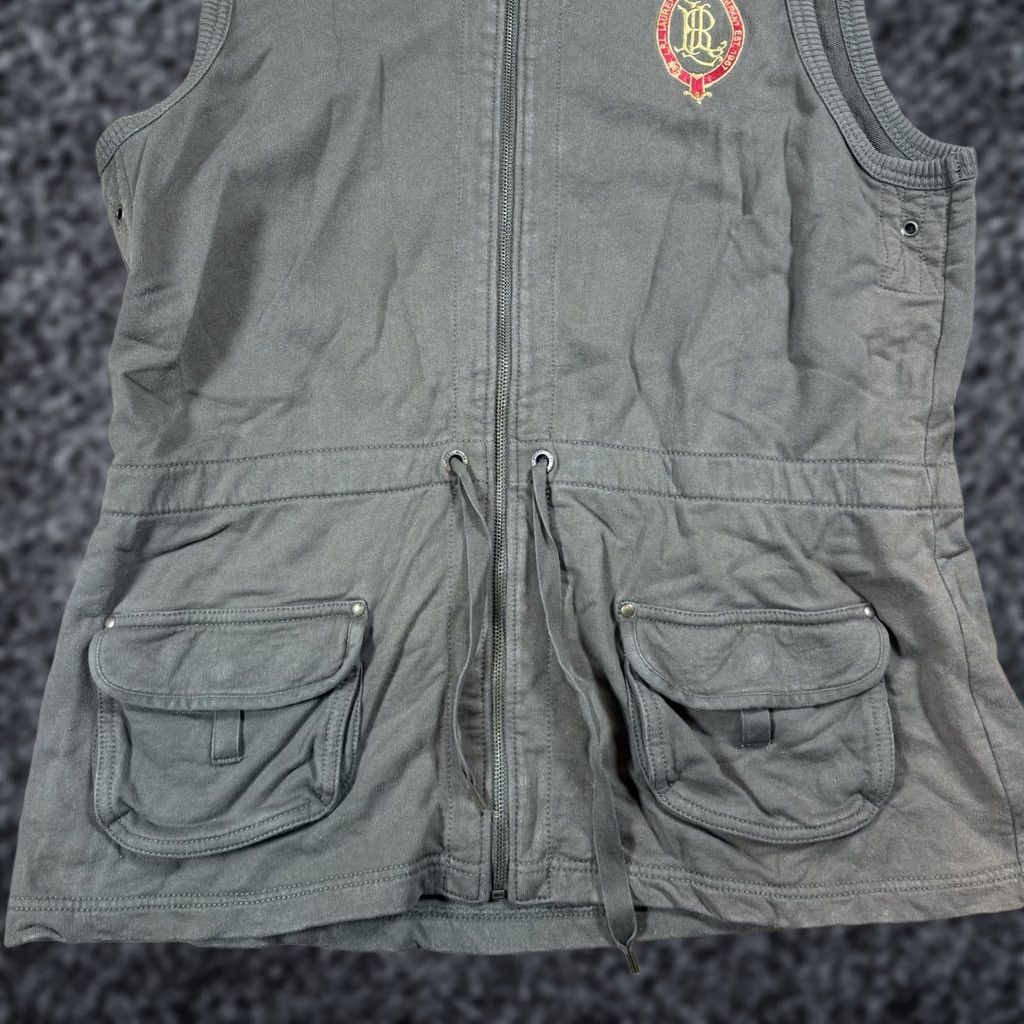 Olive Lauren Ralph Lauren Vest Full Zip Olive Green Womens XL Green Crown Crest vest XL Womens Full Zip Size XL / US 12-14 / IT 48-50 - 1 Thumbnail