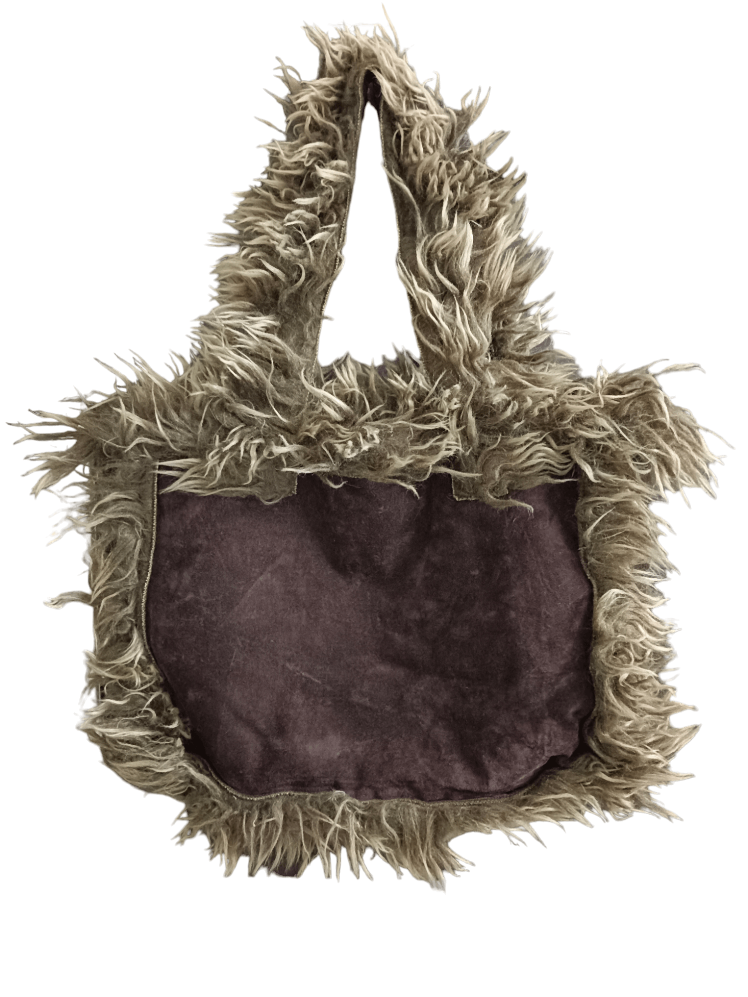 Designer France Made TYBER Faux Fur Reversible Tote Bag Size ONE SIZE - 4 Thumbnail