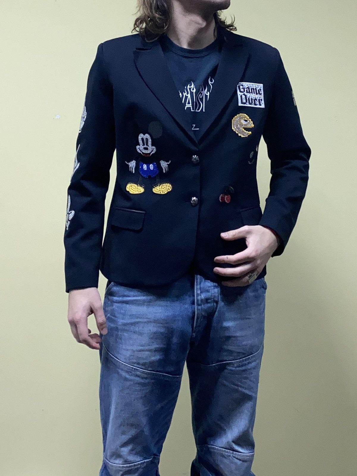 Philipp Plein Philipp Plein blazer Mickey Mouse game over Size XL / US 12-14 / IT 48-50 - 4 Thumbnail