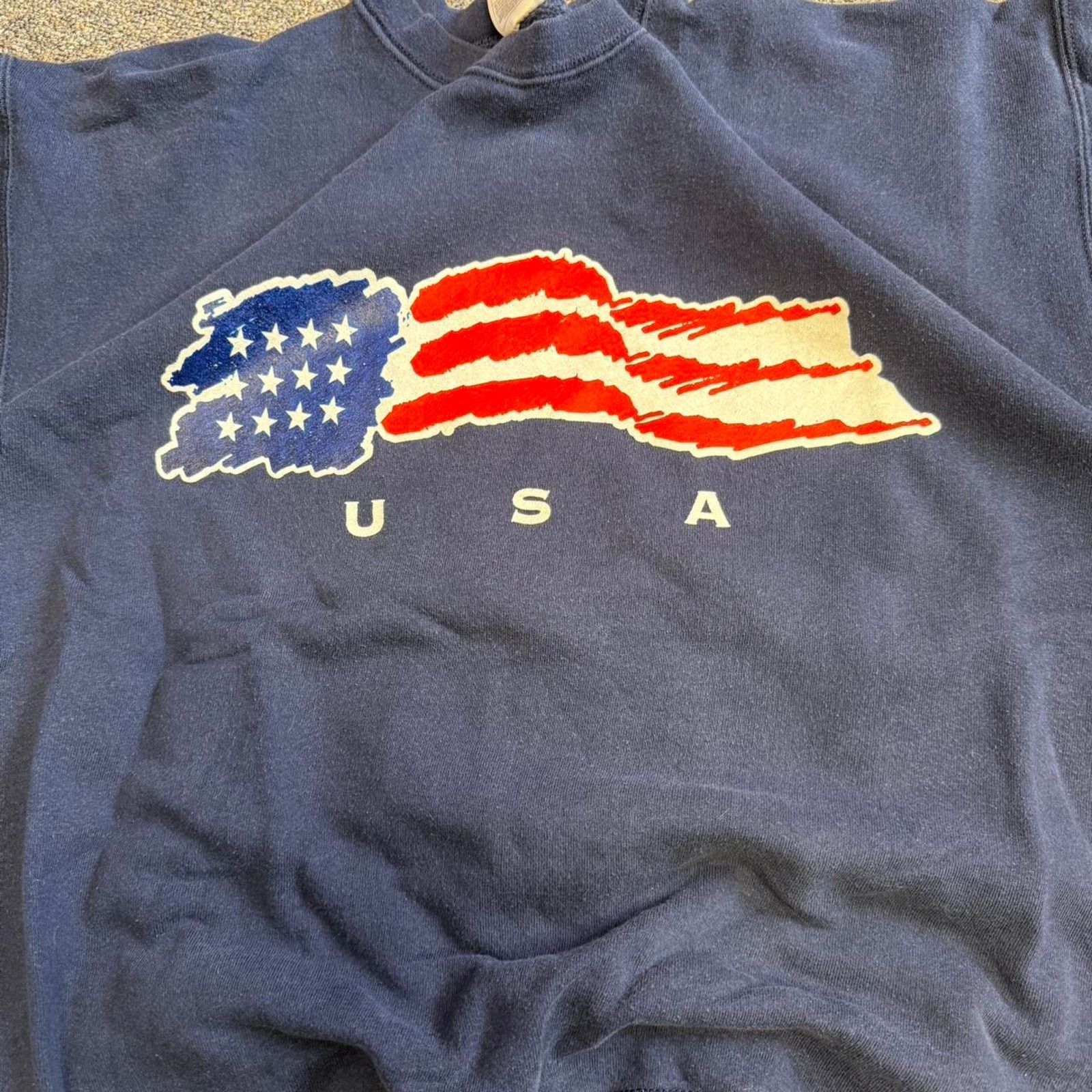 Fruit Of The Loom Vintage usa sweatshirt Size US XL / EU 56 / 4 - 2 Thumbnail