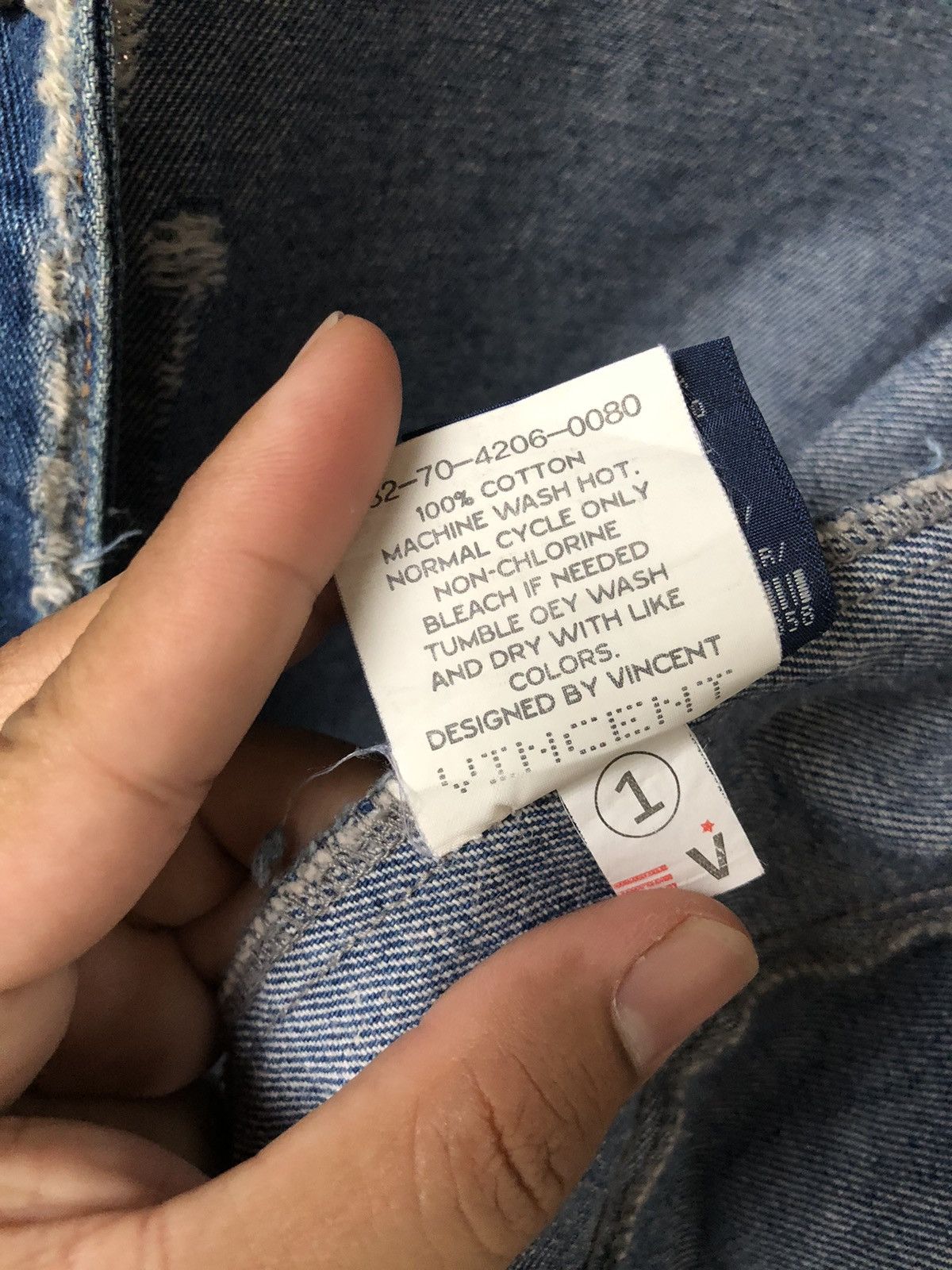 Seditionaries Korean Brans Vincent Punk Distressed Denim Trucker Jacket Size US L / EU 52-54 / 3 - 13 Thumbnail