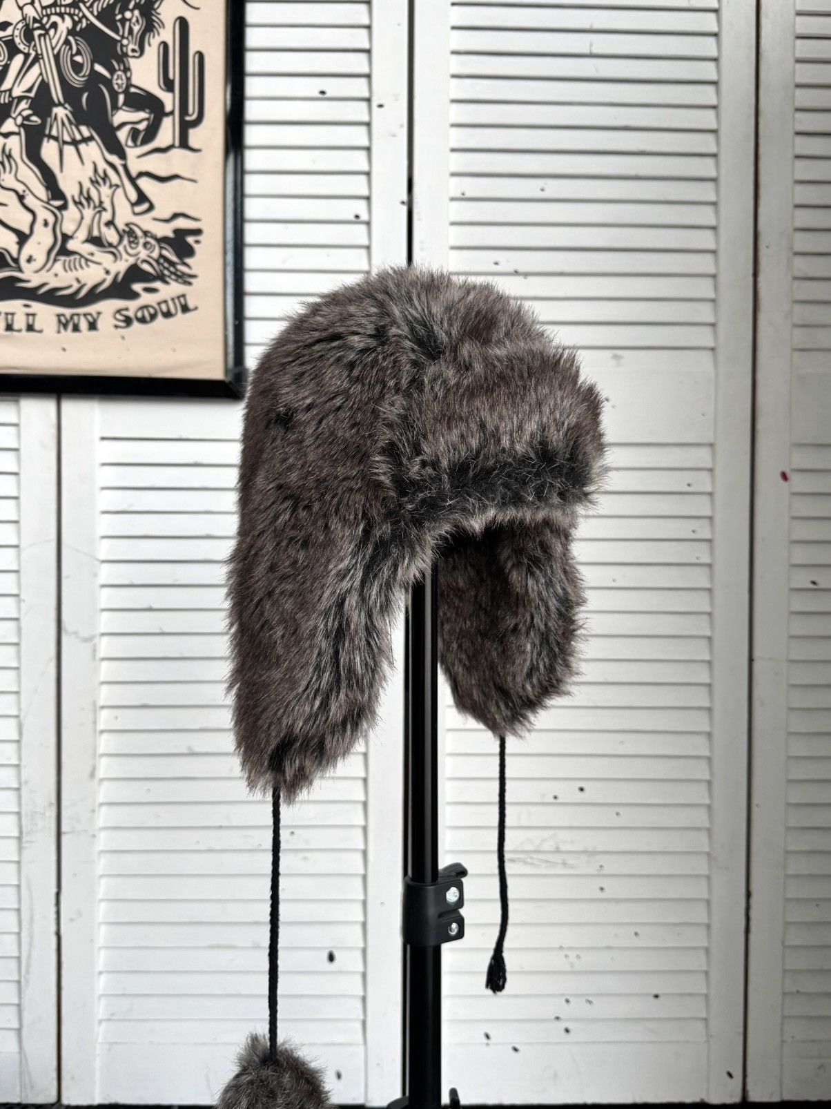 Vintage New Look Faux Fur Trapper Ushanka Brown One Size Size ONE SIZE - 3 Thumbnail