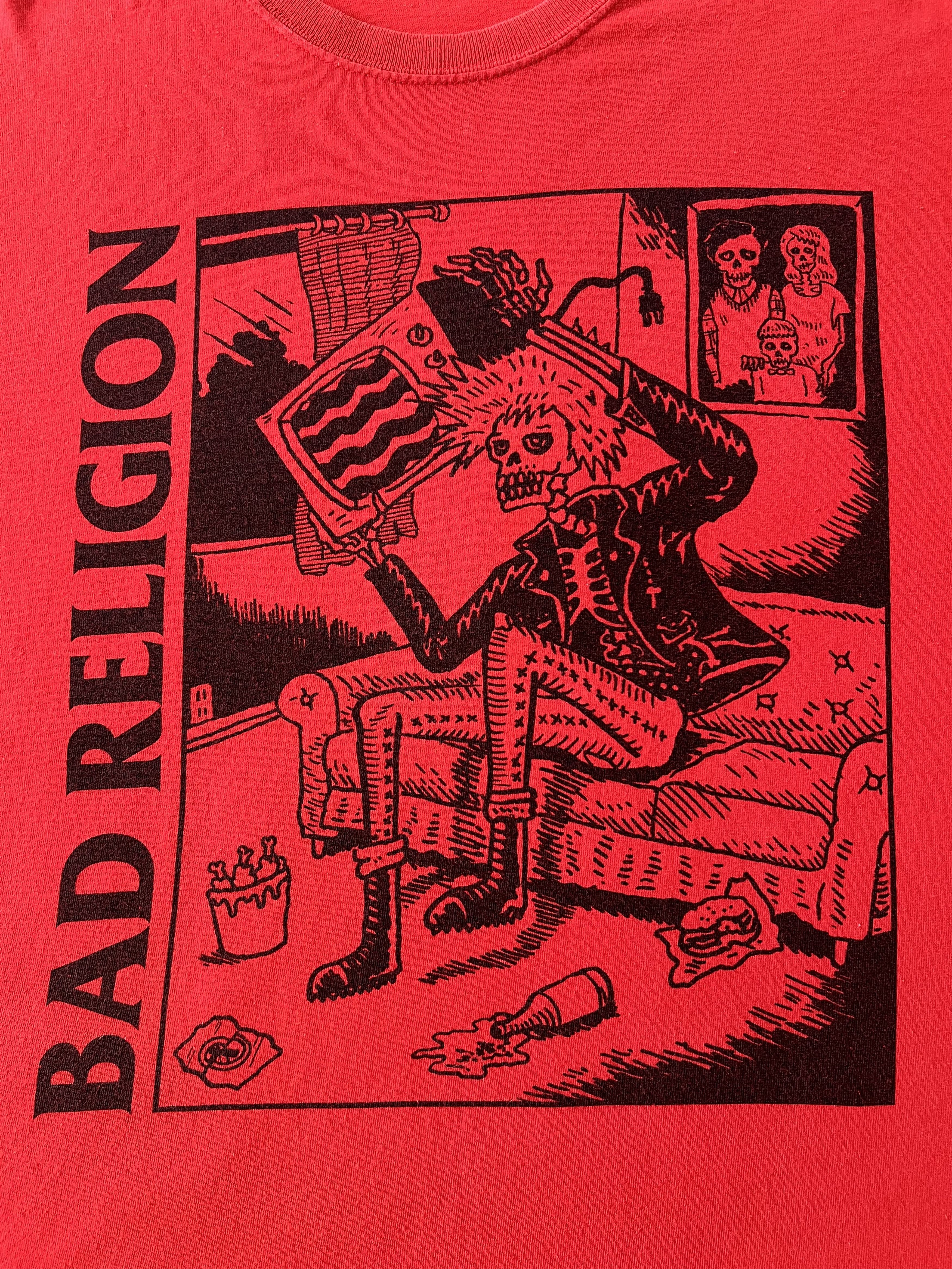 Band Tees Vintage 2000s Bad Religion Skull Punk Rock T-shirt Size US XL / EU 56 / 4 - 4 Thumbnail