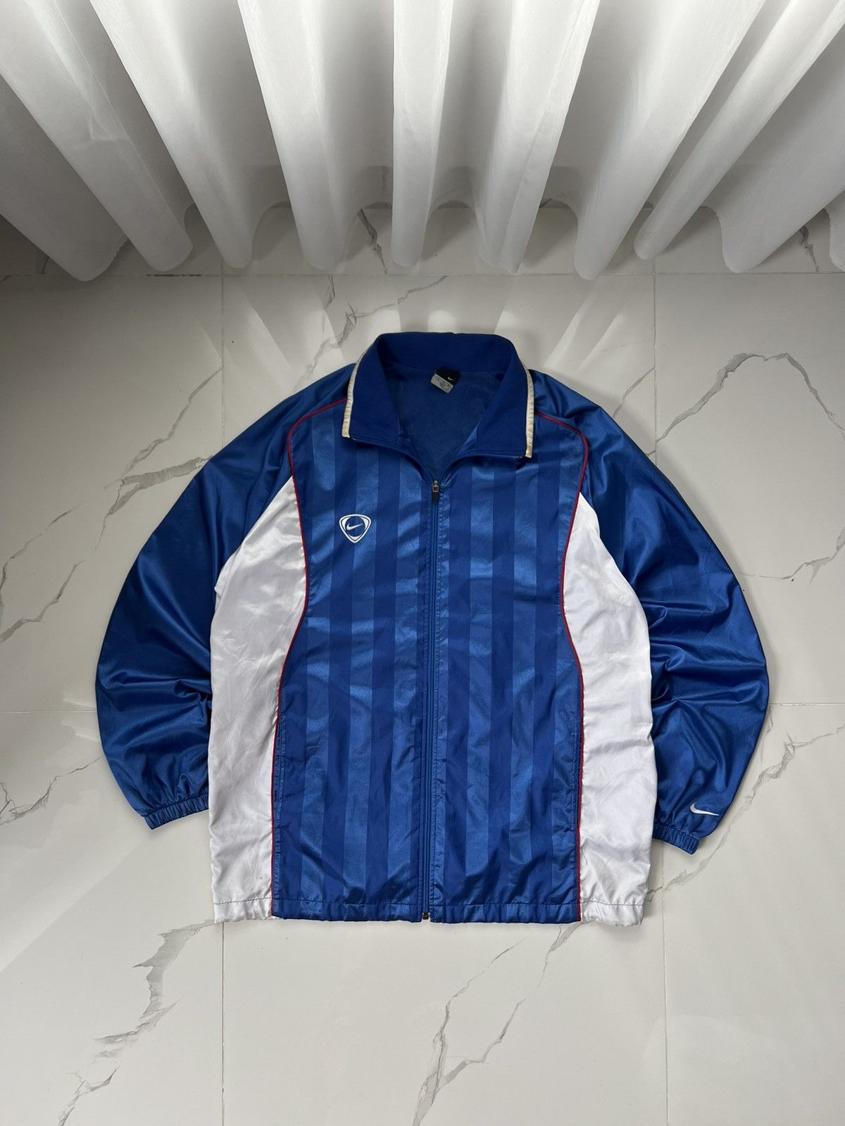 Nike × Vintage 90's NIKE TEAM RARE Y2K TRACK JACKET MULTISWOOSH LOGO Size US XL / EU 56 / 4 - 1 Thumbnail