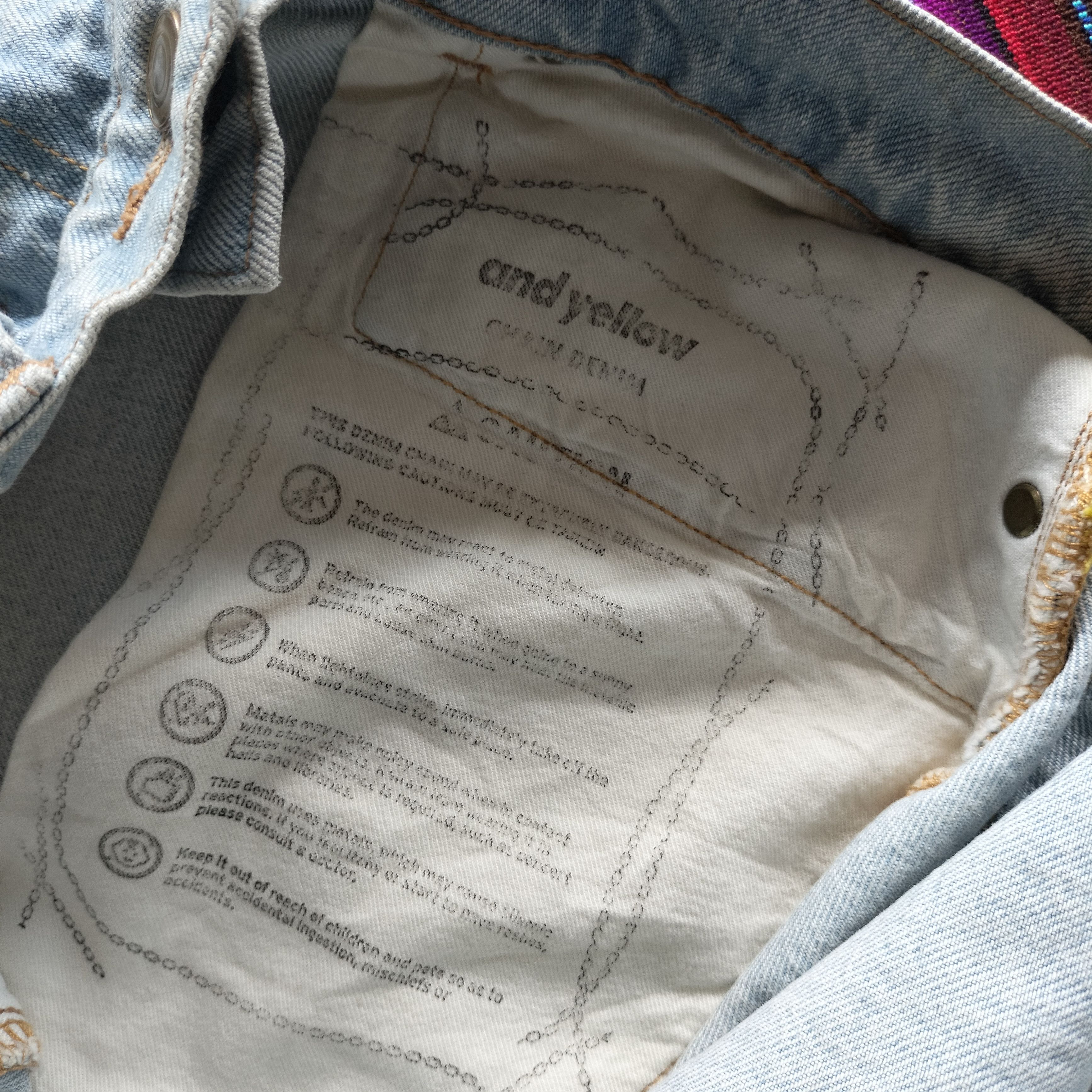 Tete Homme 20AW Kiminori morishita and yellow chain denim Size US 30 / EU 46 - 7 Thumbnail