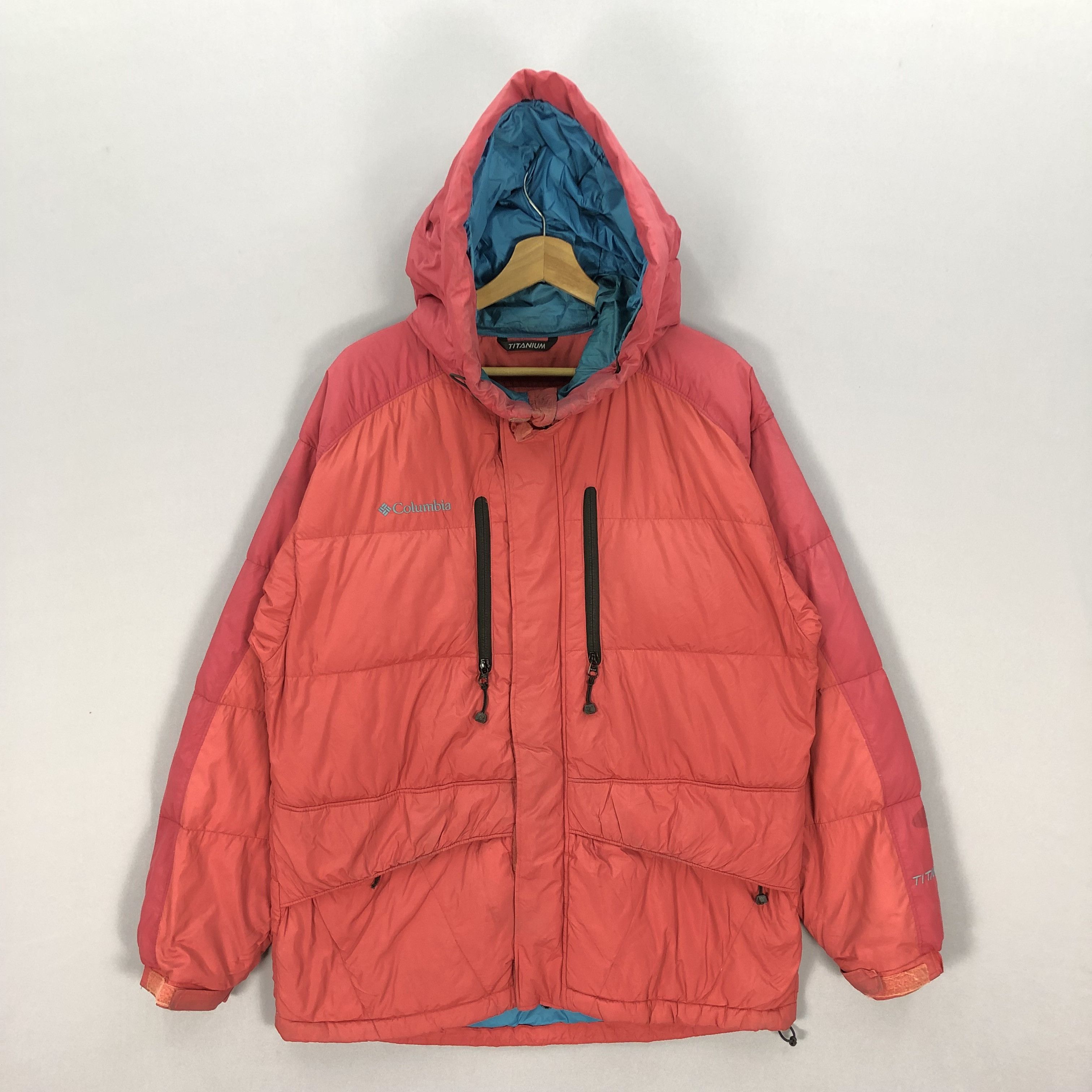 Columbia Vintage Columbia Titanium Puffer Goose Down Hoodie Jacket Size US L / EU 52-54 / 3 - 2 Thumbnail