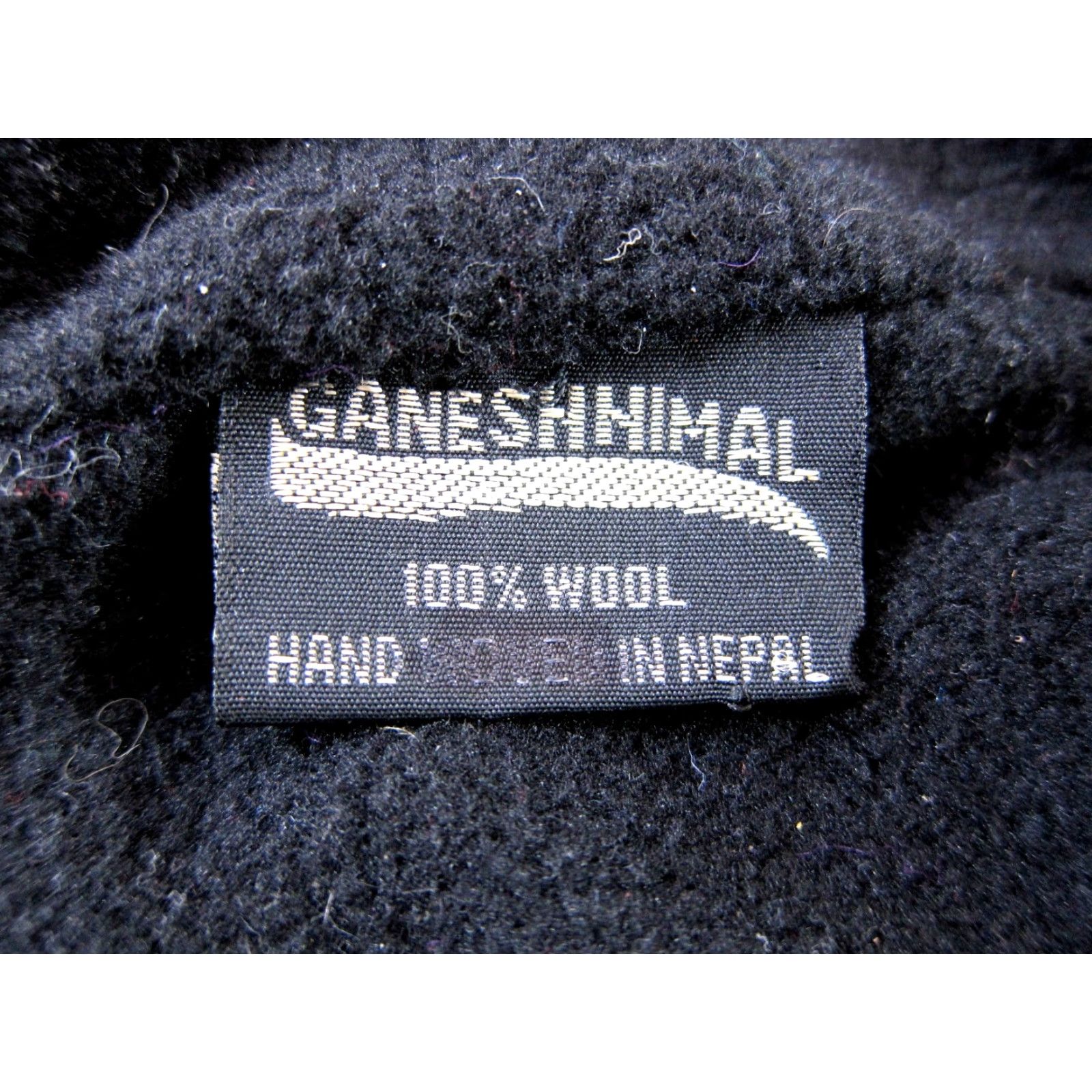Vintage Ganesh Himal Beanie Hat OS Knit Blue 100% Wool Fleece Lined Pom Pom One Size Womens Size ONE SIZE - 4 Thumbnail