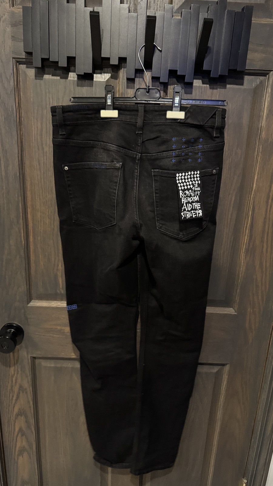 Ksubi Ksubi Black Jeans with Blue Accents Size US 31 - 2 Thumbnail