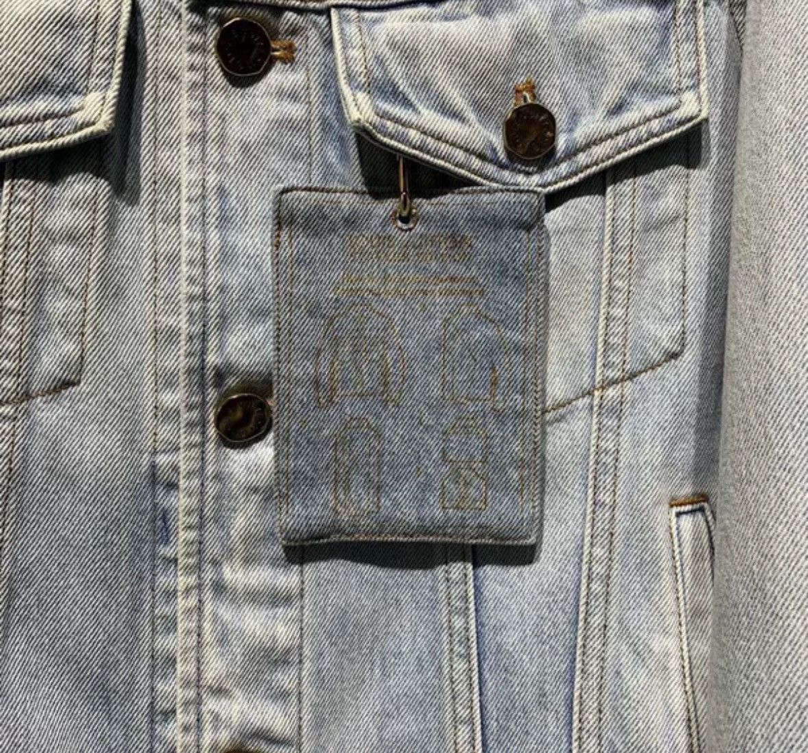 Louis Vuitton Louis Vuitton blue washed denim jacket tag jacket Size US S / EU 44-46 / 1 - 5 Thumbnail
