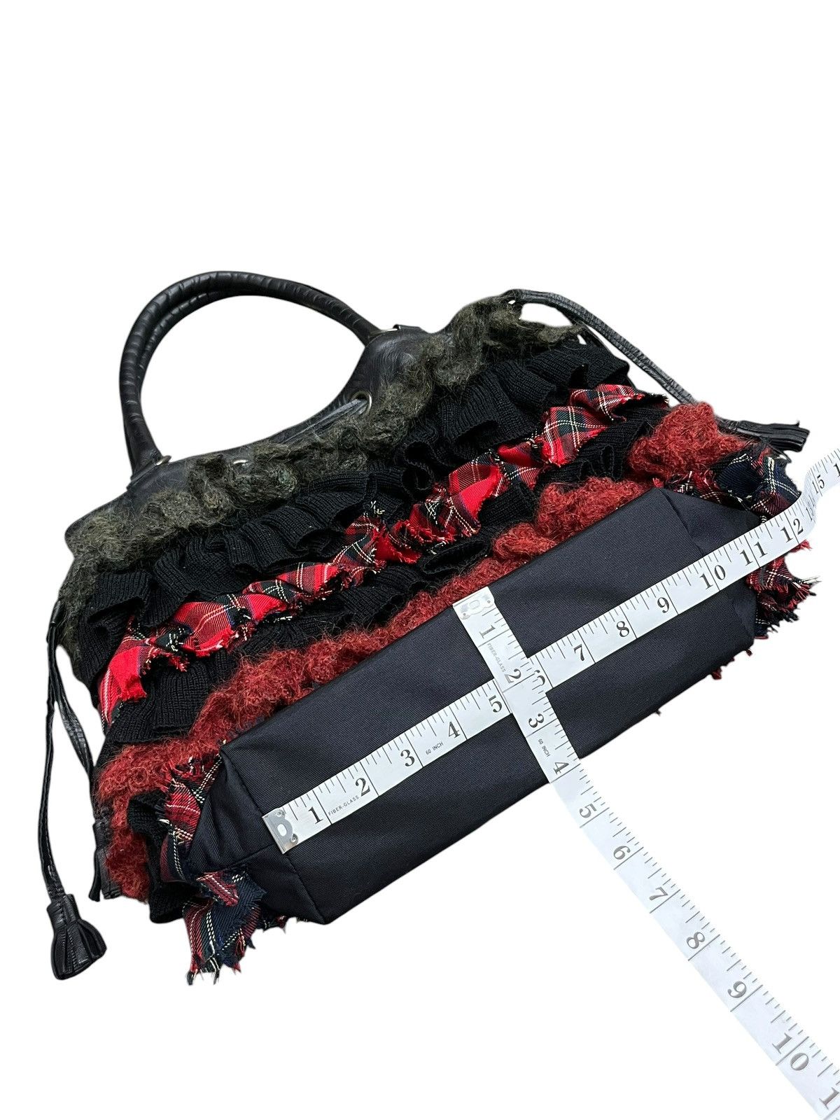 Matsuda Vintage Nicole Ruffle Punk Patchwork Tote Japan Rare Size ONE SIZE - 20 Thumbnail