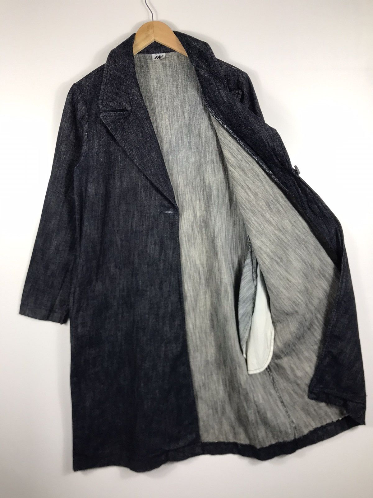14th Addiction × Japanese Brand 🔥IN Jeans Denim Button Long Coat Size M / US 6-8 / IT 42-44 - 6 Thumbnail
