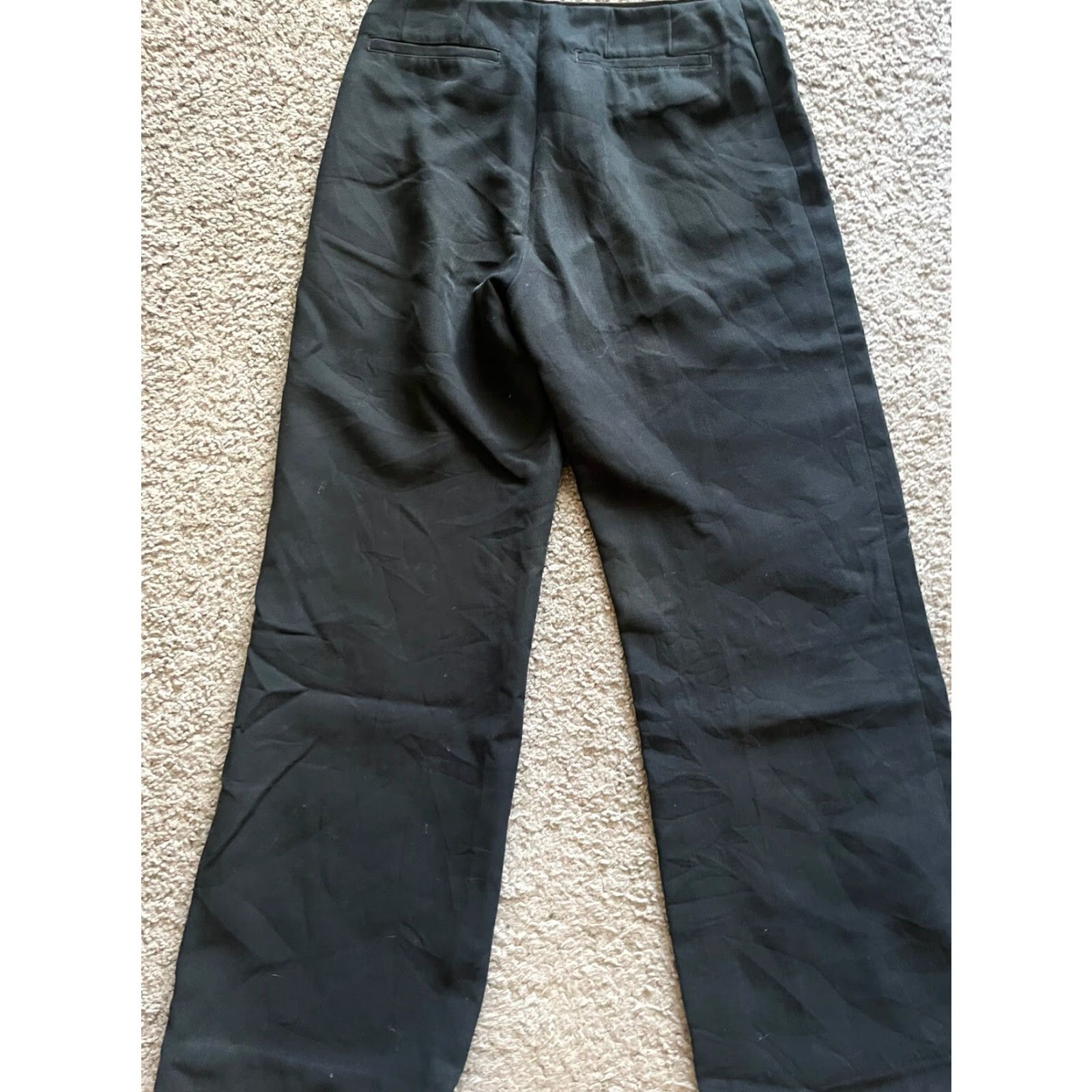 Gap Gap Womens Black Solid Trouser Pants Size 6 Polyester Size 28" / US 6 / IT 42 - 3 Thumbnail