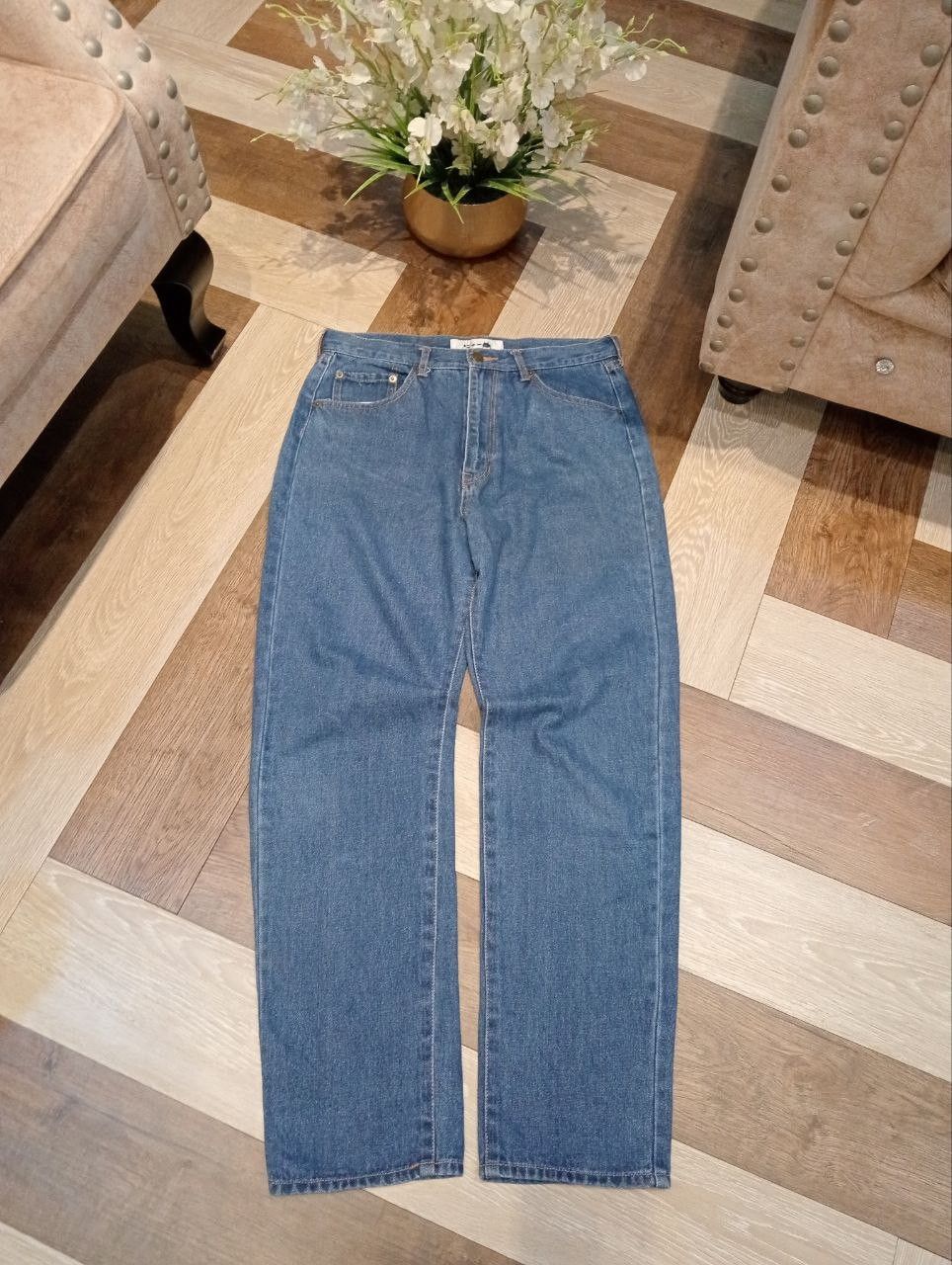 Ne-Net VINTAGE NE-NET ISSEY MIYAKE BLUE DENIM PANTS Size 32" / US 10 / IT 46 - 1 Thumbnail