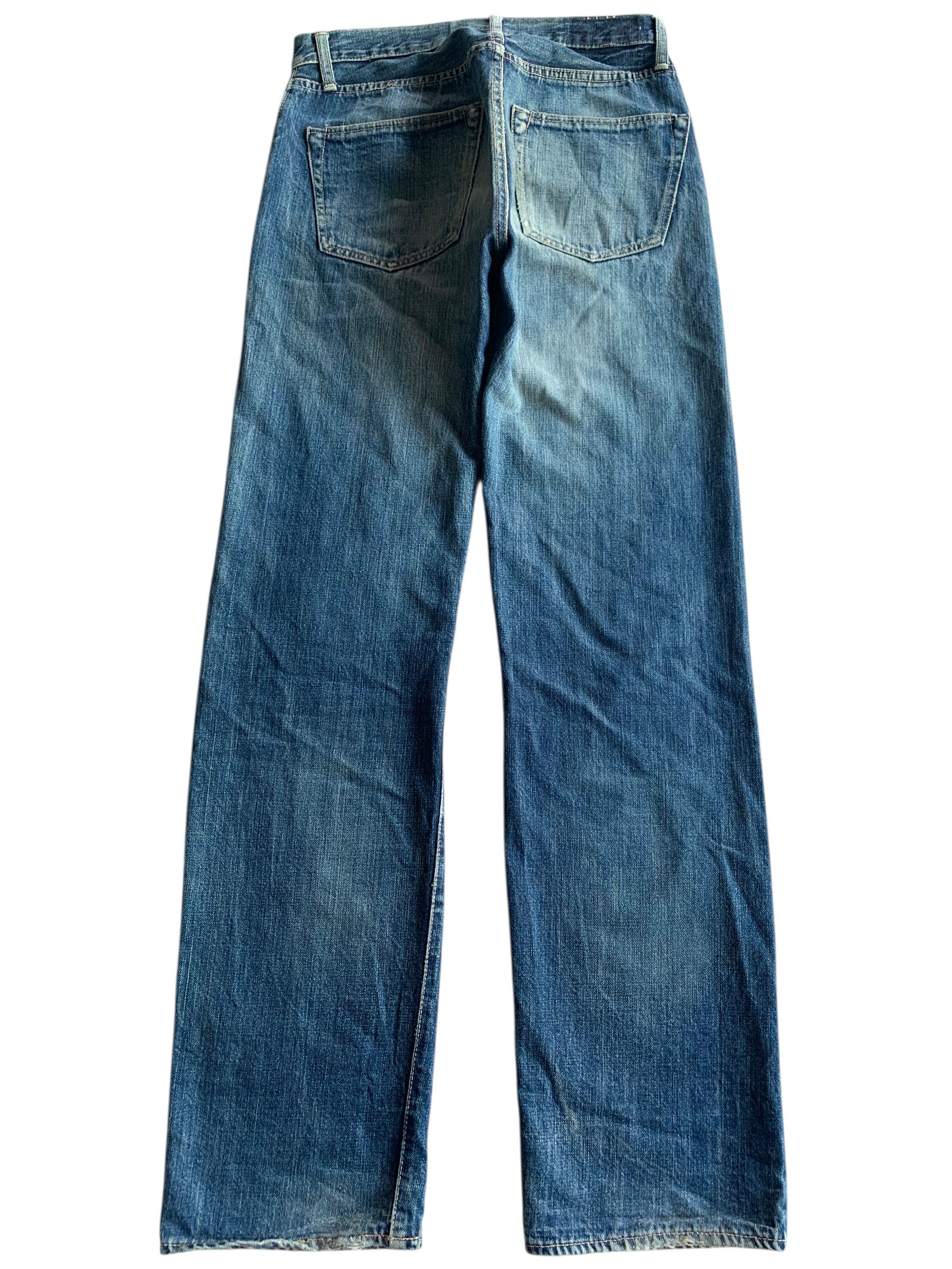 OMNIGOD VINTAGE OMNIGOD SELVEDGE RUSTY JAPANESE DISTRESSED DENIM Size US 29 - 2 Thumbnail