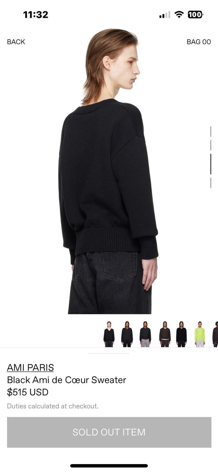 AMI Ami Paris V-Neck Sweater Size US L / EU 52-54 / 3 - 3 Thumbnail
