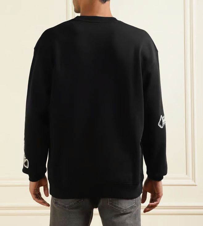 Moschino o1y0225 Crewneck Sweatshirt in Black/Grey Size US M / EU 48-50 / 2 - 5 Thumbnail