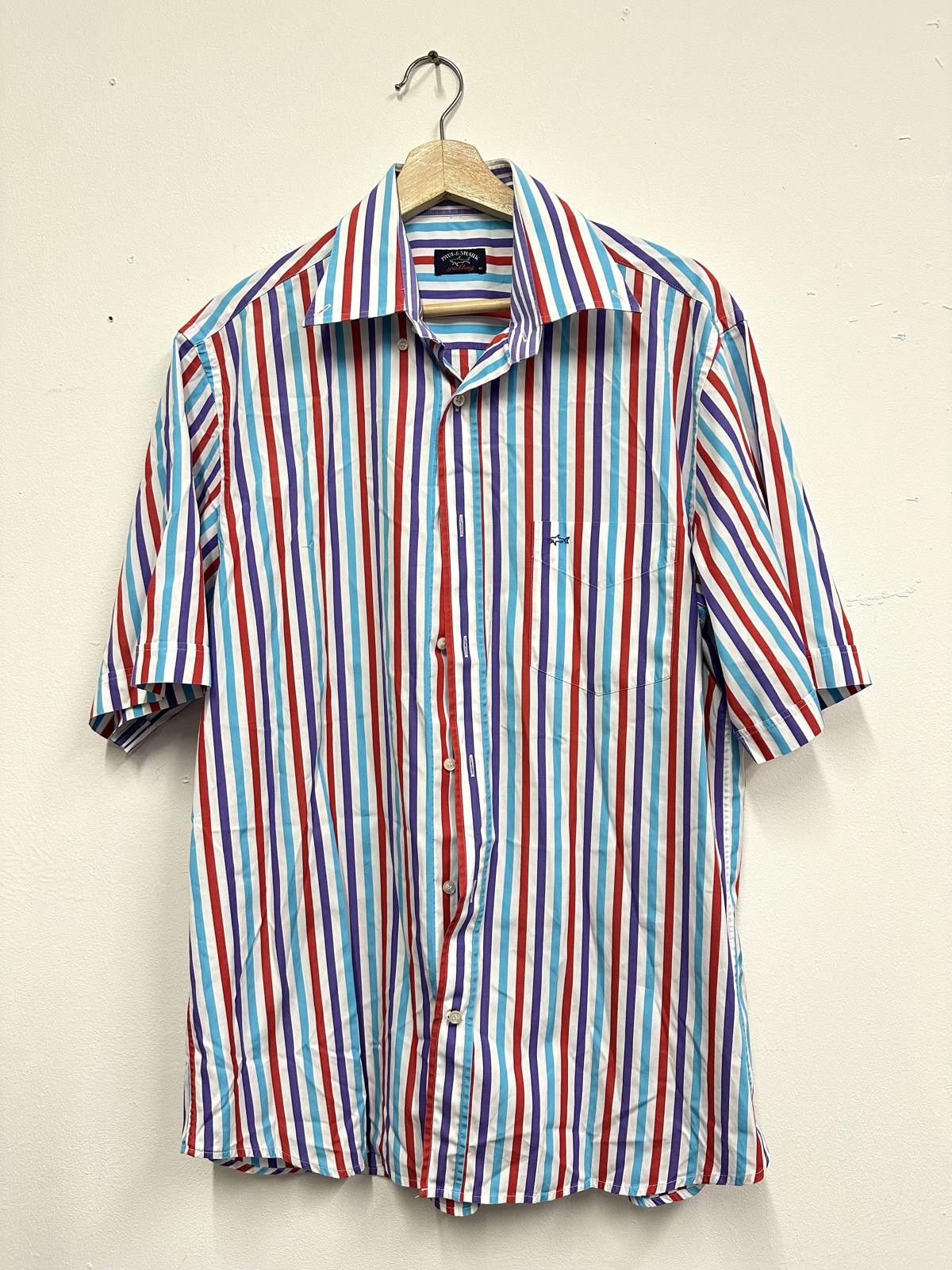 Paul & Shark Paul & Shark Yachting Multicolour Striped Casual Shirt Size Size US M / EU 48-50 / 2 - 1 Thumbnail