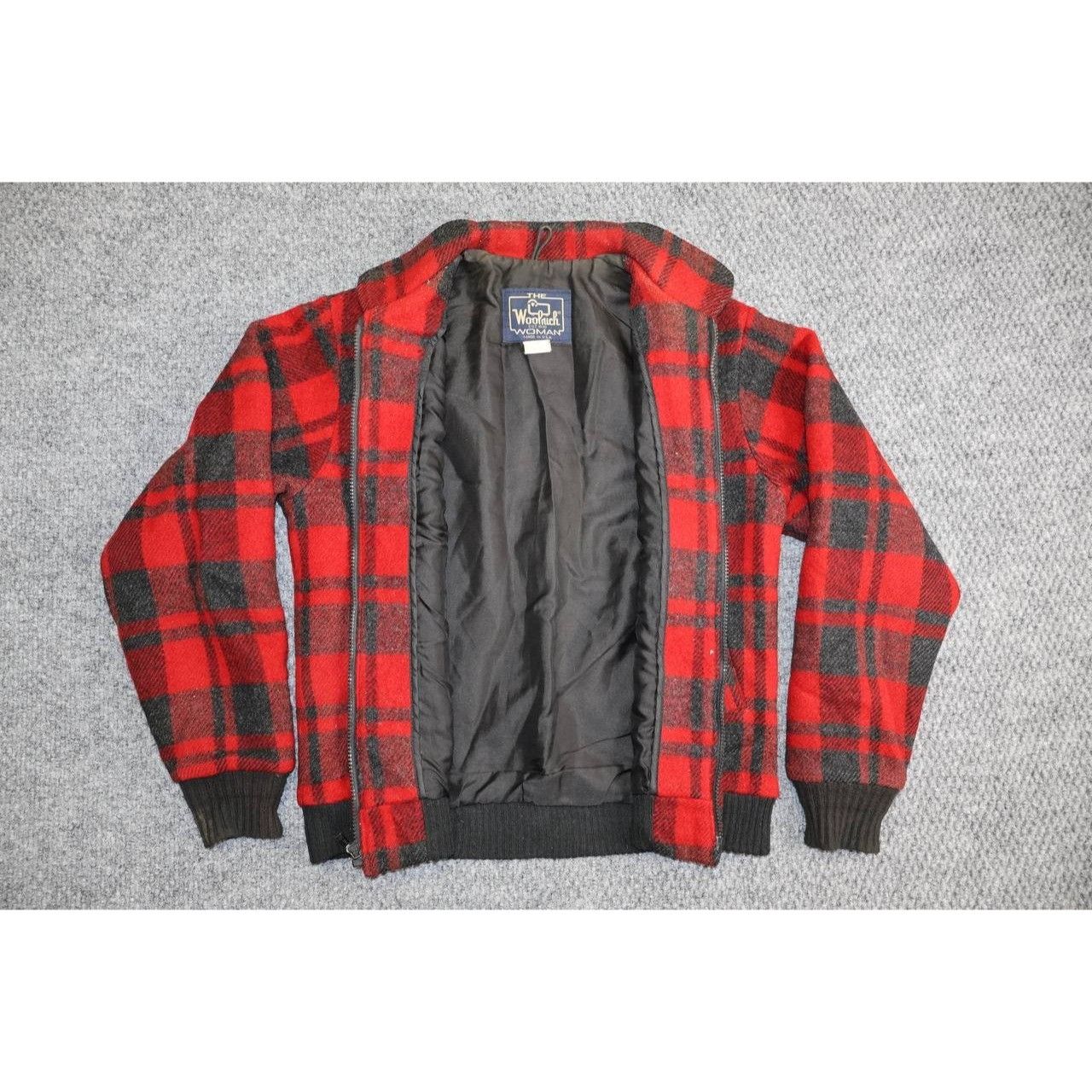 Vintage VTG Woolrich Wool Buffalo Plaid Bomber Jacket Womens Small Size S / US 4 / IT 40 - 4 Thumbnail