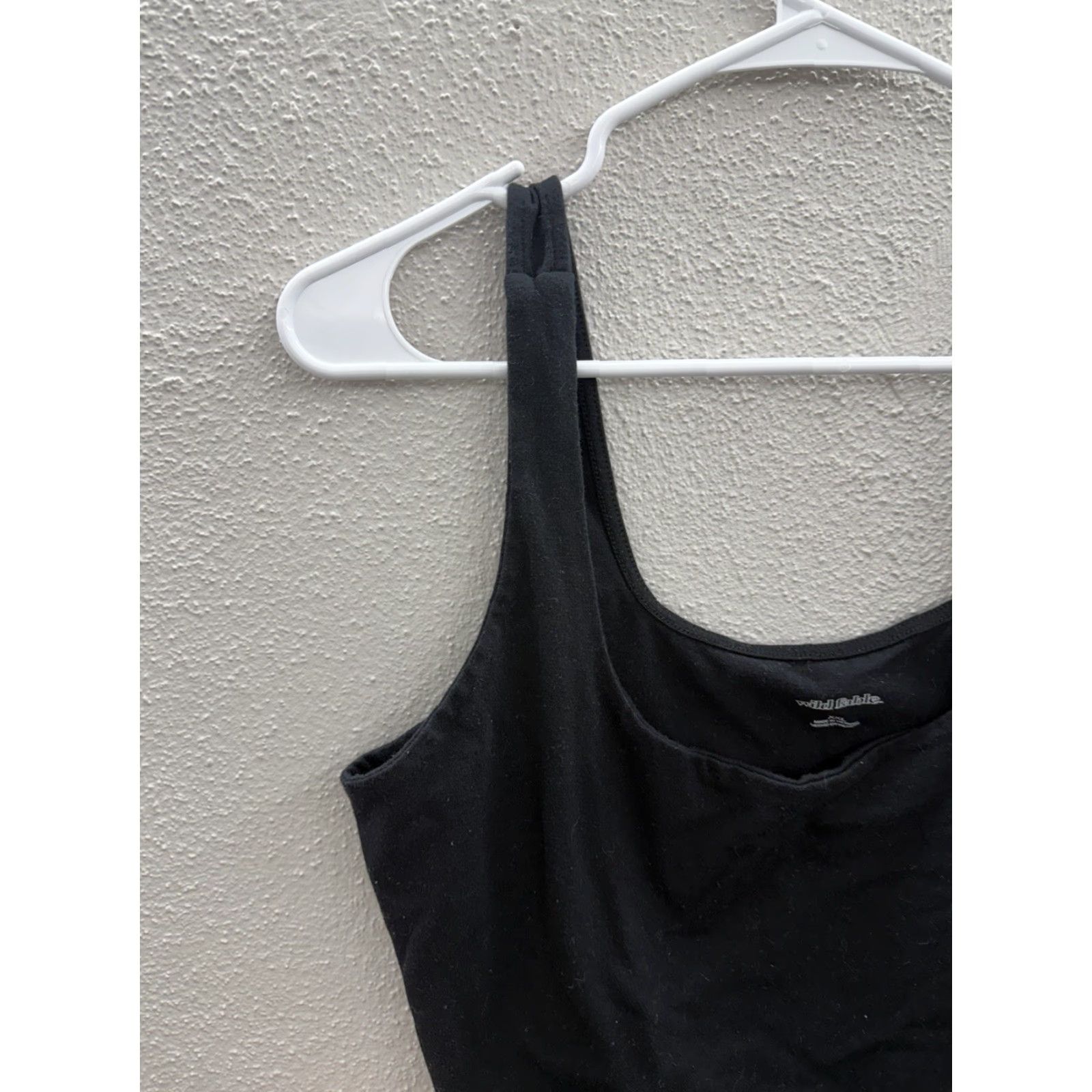 Vintage Wild Fable Tank Top Womens Size XXL Black Cropped Sleeveless Scoop Neck Casual Minted by Brand? Size XXL / US 16-18 / IT 52-54 - 2 Thumbnail