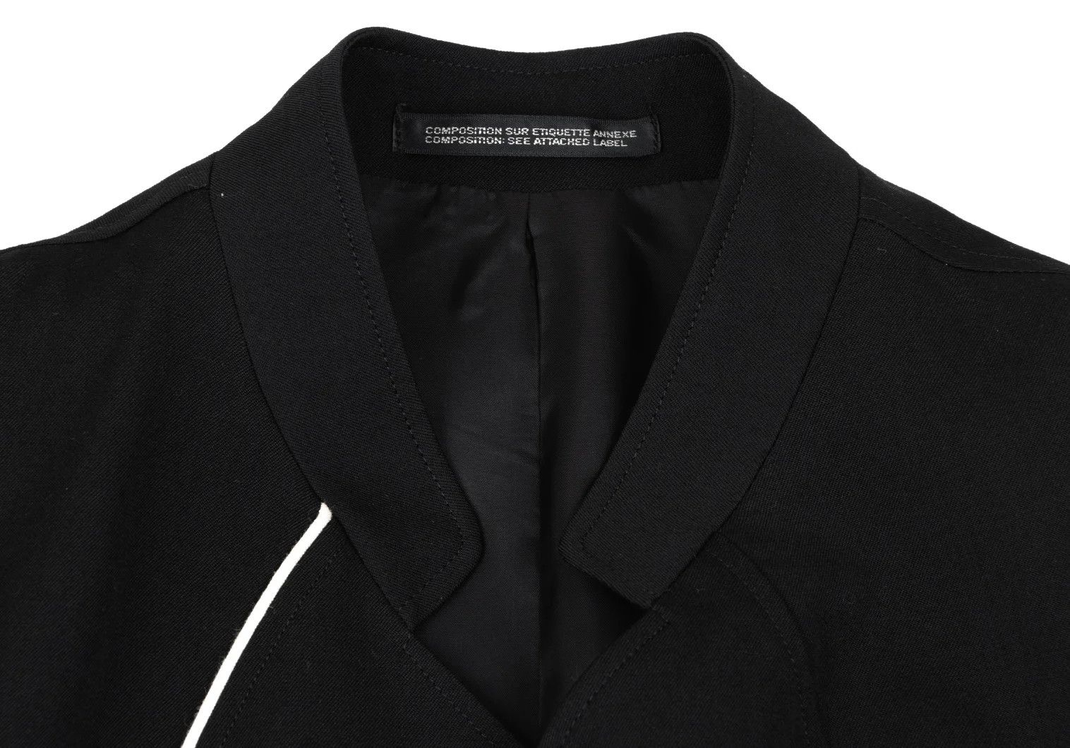 Yohji Yamamoto Yohji Yamamoto Wool Gabardine Jacket Black Size US M / EU 48-50 / 2 - 3 Thumbnail