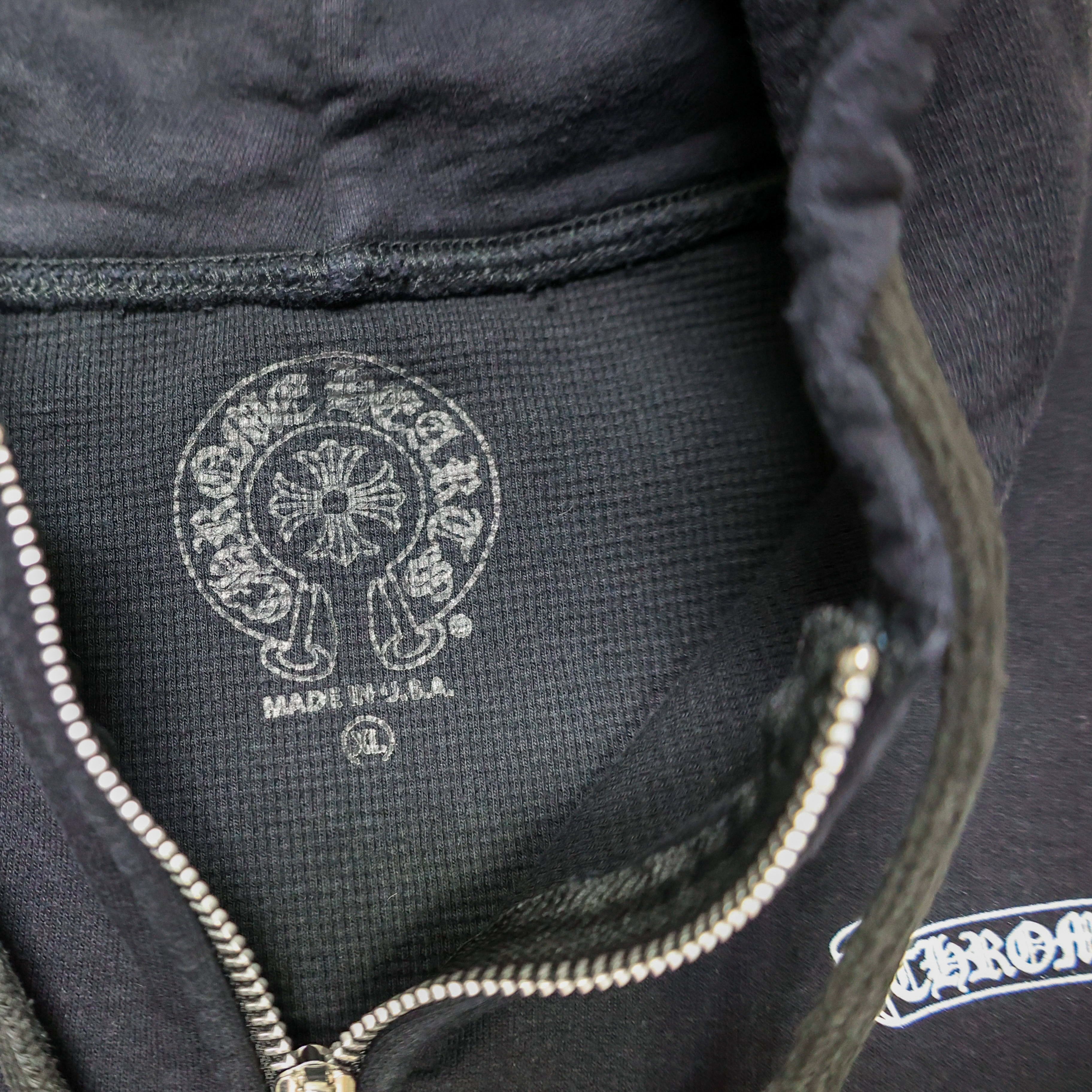 Chrome Hearts Chrome Hearts Thermal Zip Up Scroll Hoodie Size US XL / EU 56 / 4 - 4 Thumbnail