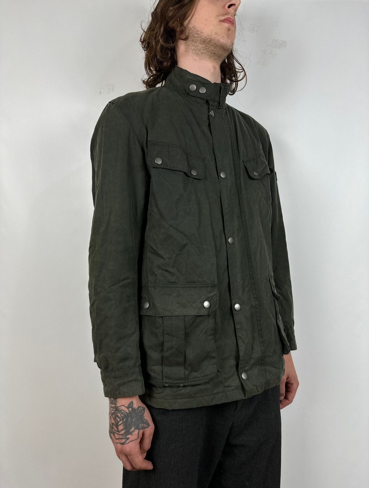 Barbour Barbour International Motorcycle Duke Waxed Jacket Size US L / EU 52-54 / 3 - 3 Thumbnail
