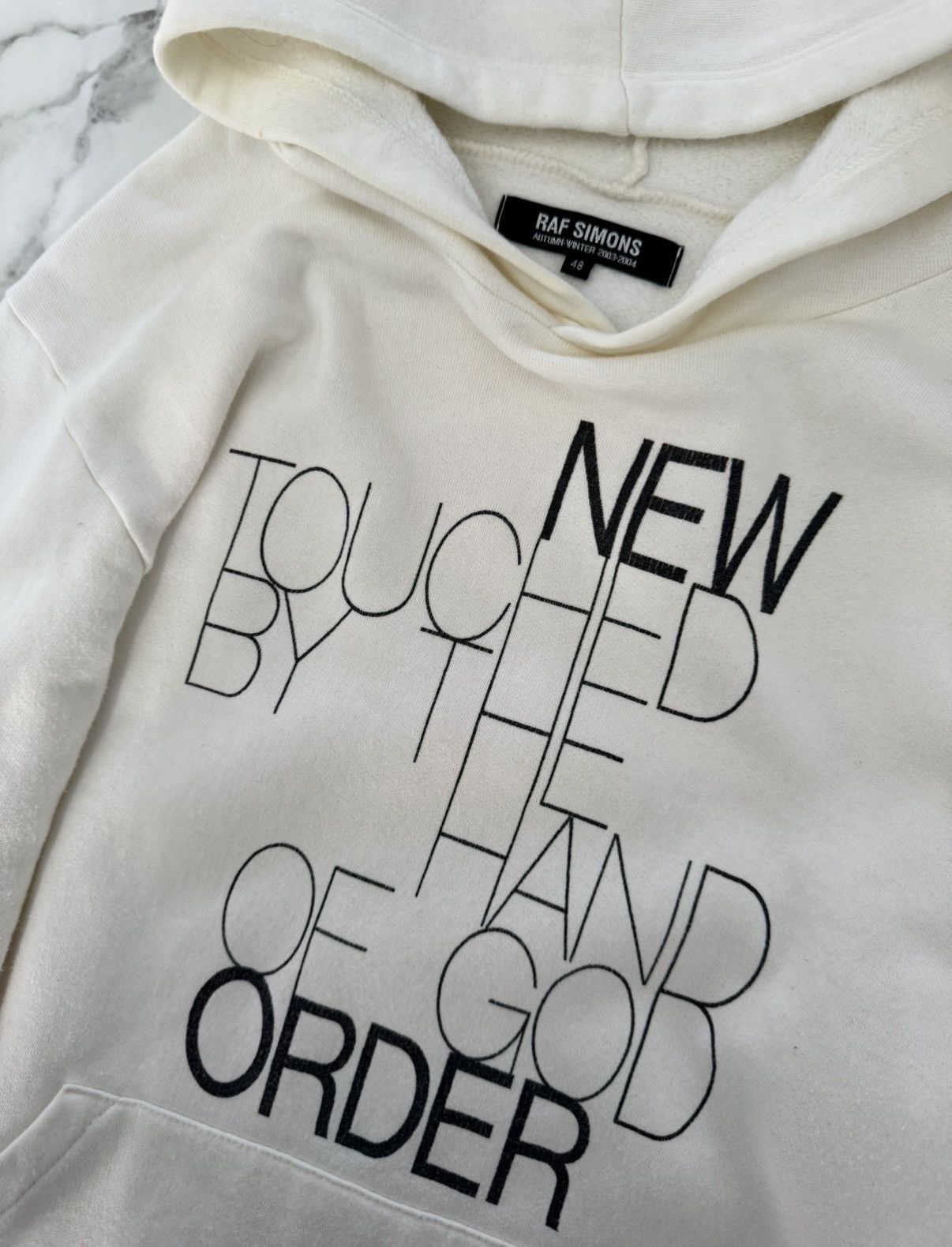 Raf Simons Raf Simmons ss03 New order touched by the hand of god hoodie Size US M / EU 48-50 / 2 - 2 Thumbnail