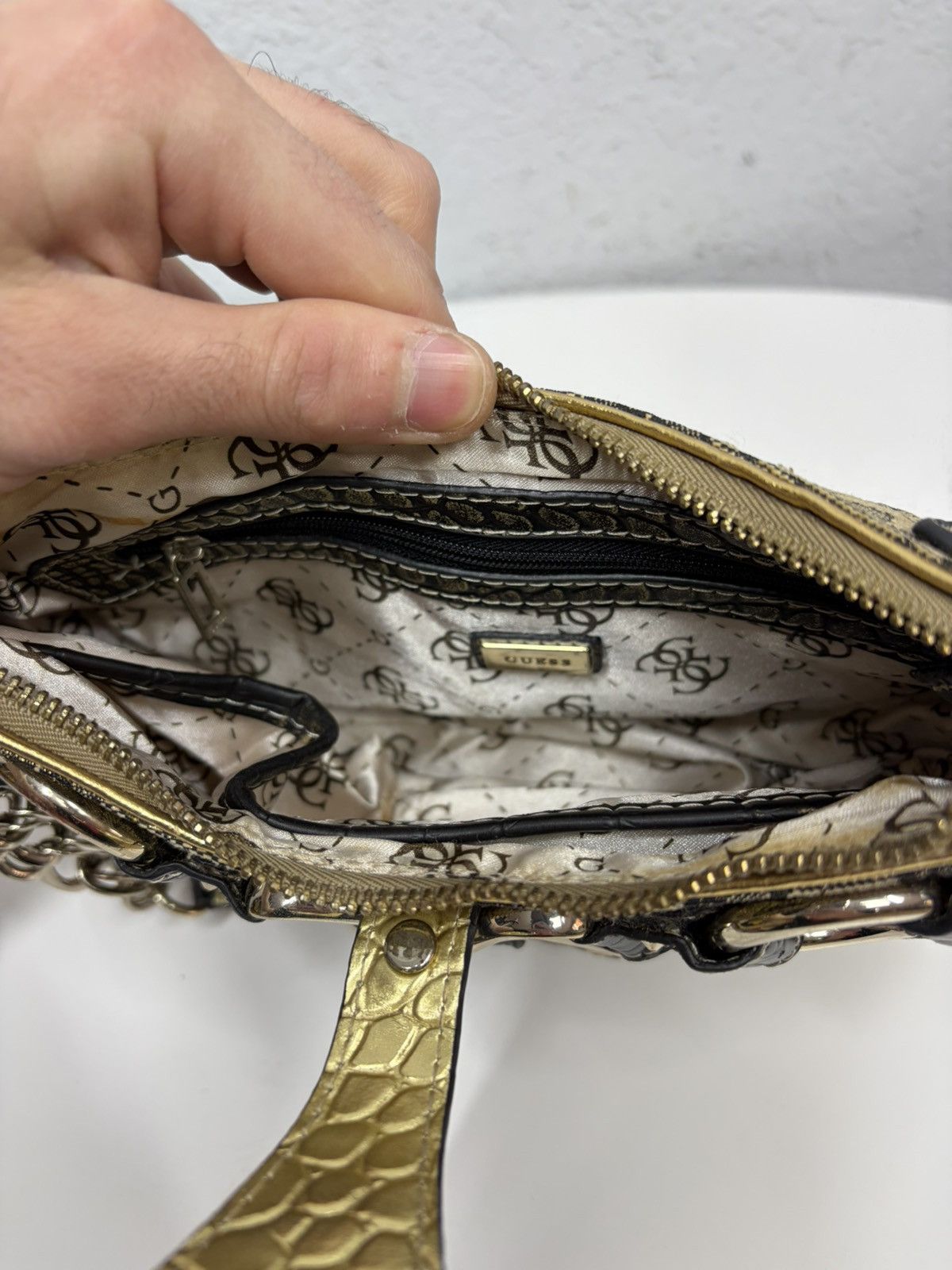 Guess Archive Guess Gold Metal y2k Baguette Shoulder Mini Bag Size ONE SIZE - 22 Thumbnail