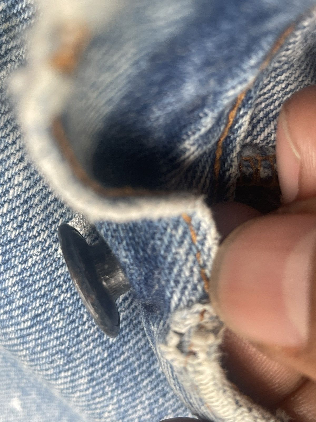 Levi's Vintage 80’s Levis 501 e Usa Distresed Denim Size US 29 - 18 Thumbnail
