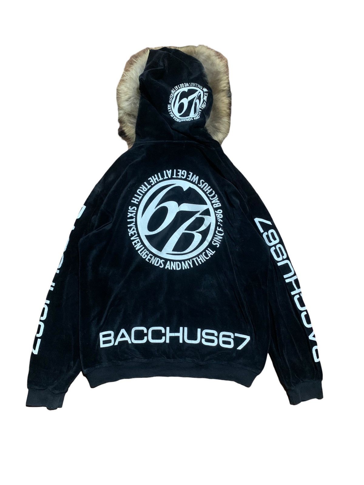If Six Was Nine × Japanese Brand × Le Grande Bleu (L.G.B.) M Board poem velvet boxy fur hoodie lgb yasuyuki ishii style Size US M / EU 48-50 / 2 - 3 Thumbnail