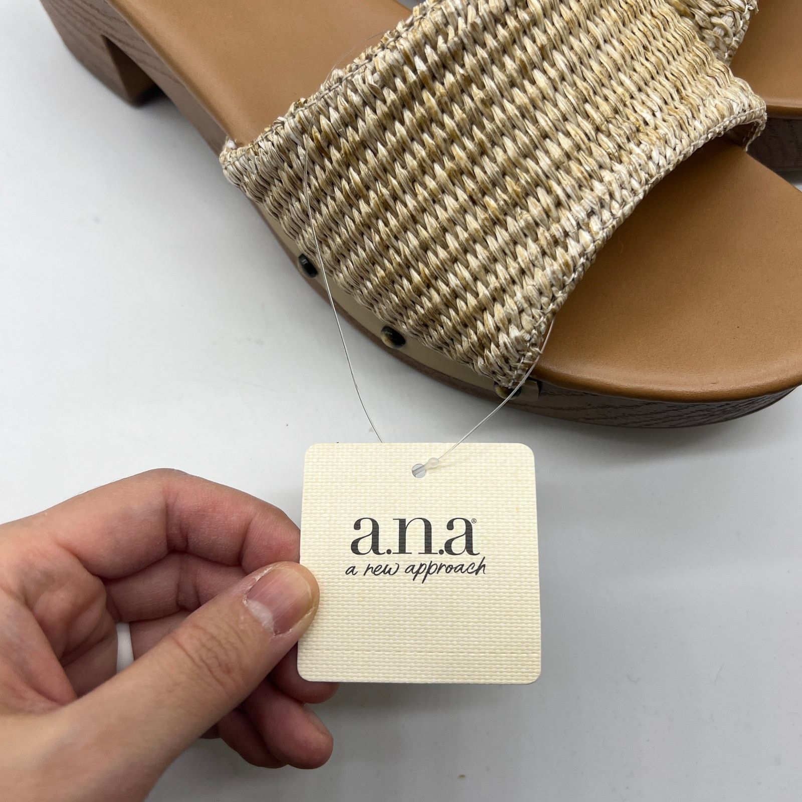 Other a.n.a. Women Shoes Robinson Casual Heel Natural Color Size US 10 / IT 40 - 5 Thumbnail