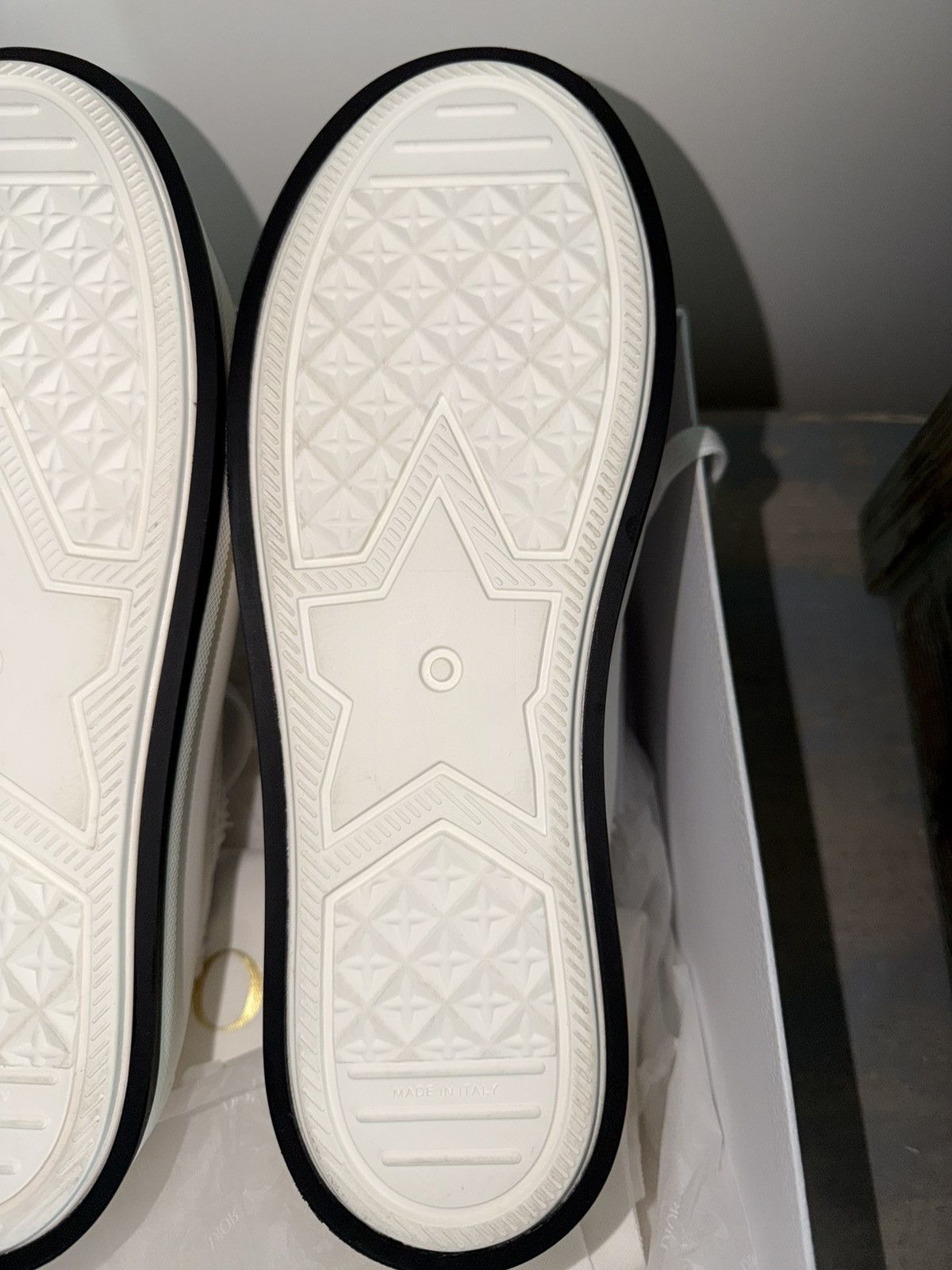 Dior WALK’N’DIOR PLATFORM SNEAKERS WHITE BLACK EMBROIDERED CANVAS Size US 10 / IT 40 - 10 Thumbnail