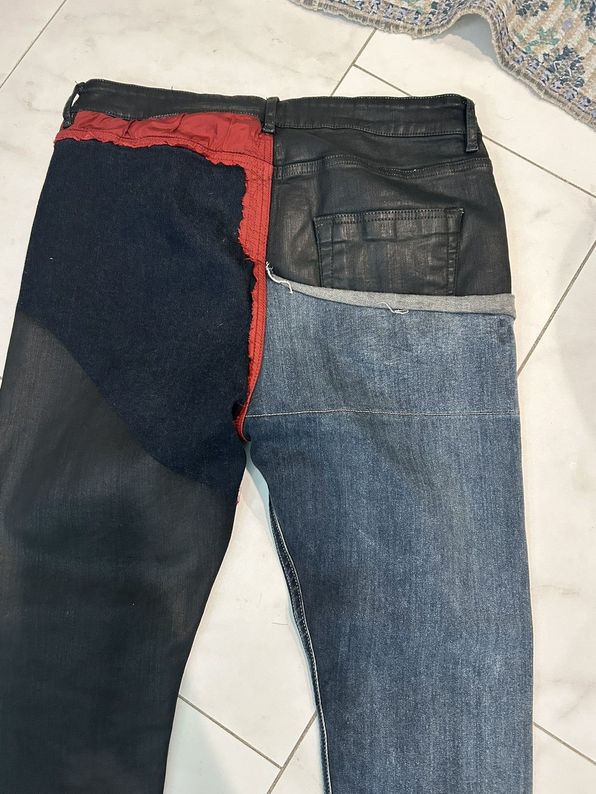 Rick Owens Rick Owens fw19 “Babel” split detriot cut Size US 32 / EU 48 - 4 Thumbnail