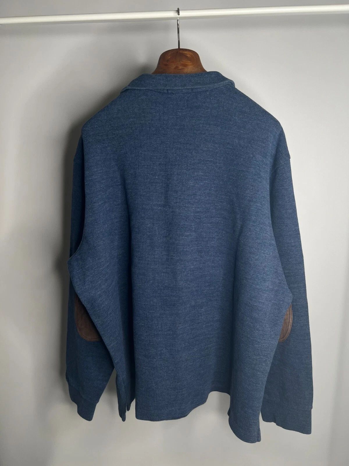 Polo Ralph Lauren Polo Ralph Lauren 1/4 Zip Blue Sweater Men's Pony Red XXL Size US XXL / EU 58 / 5 - 7 Thumbnail
