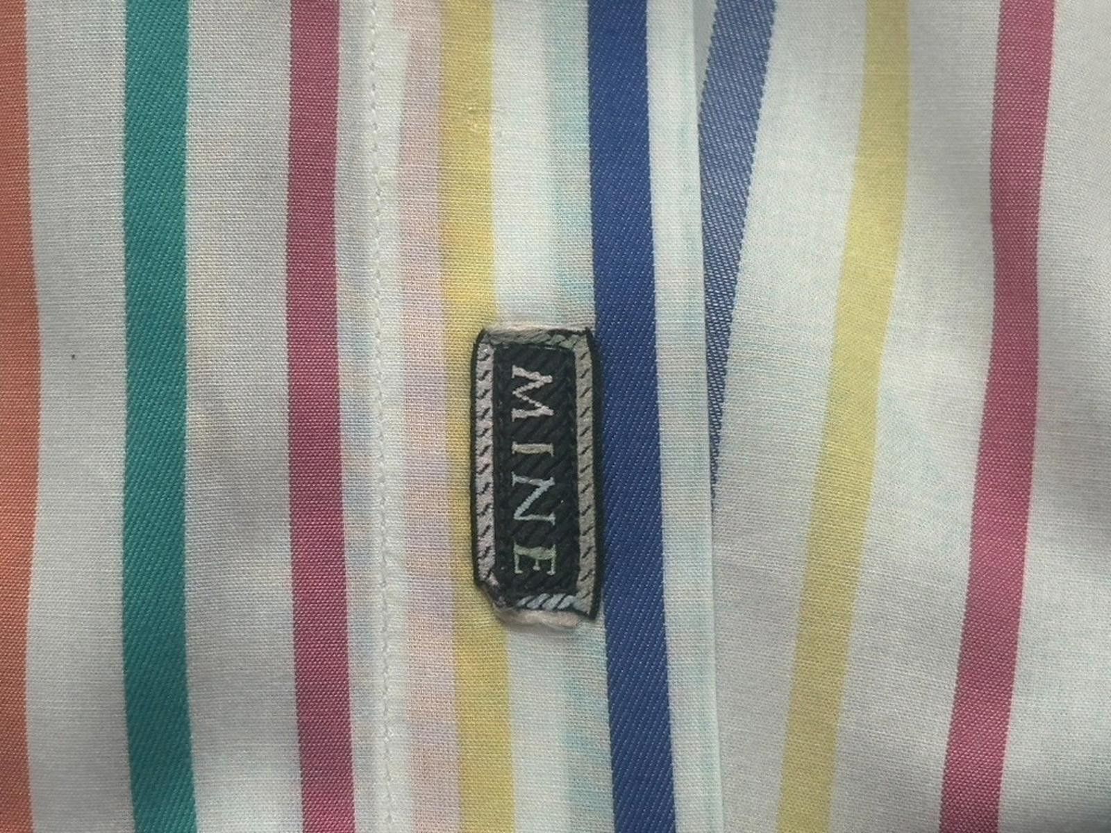 Monet MINE Striped Long Sleeve Button Down Shirt Multicolored 3XB Size US XXL / EU 58 / 5 - 4 Thumbnail